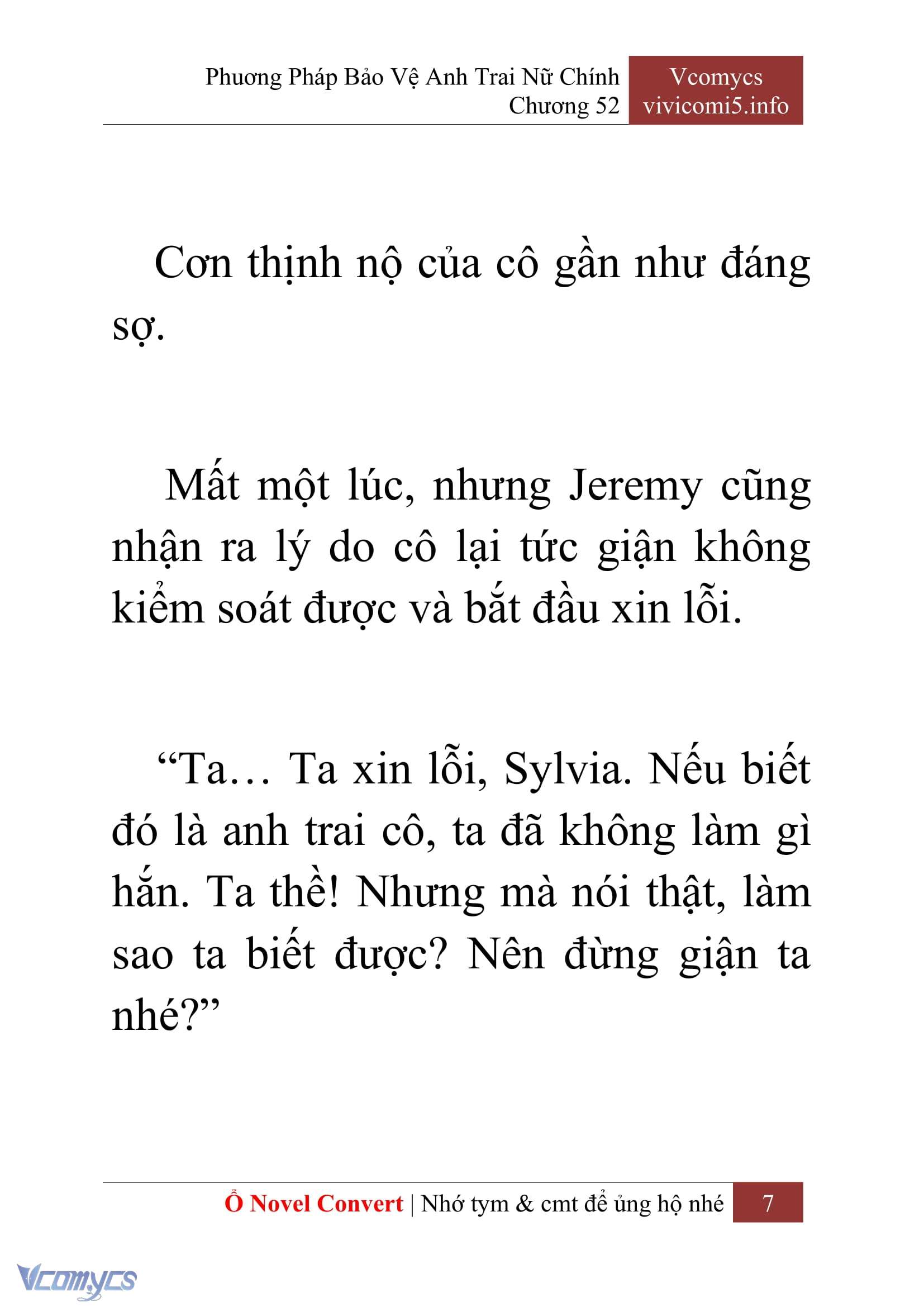 [Novel] Phương Pháp Bảo Vệ Anh Trai Nữ Chính Chap 52 - Trang 2
