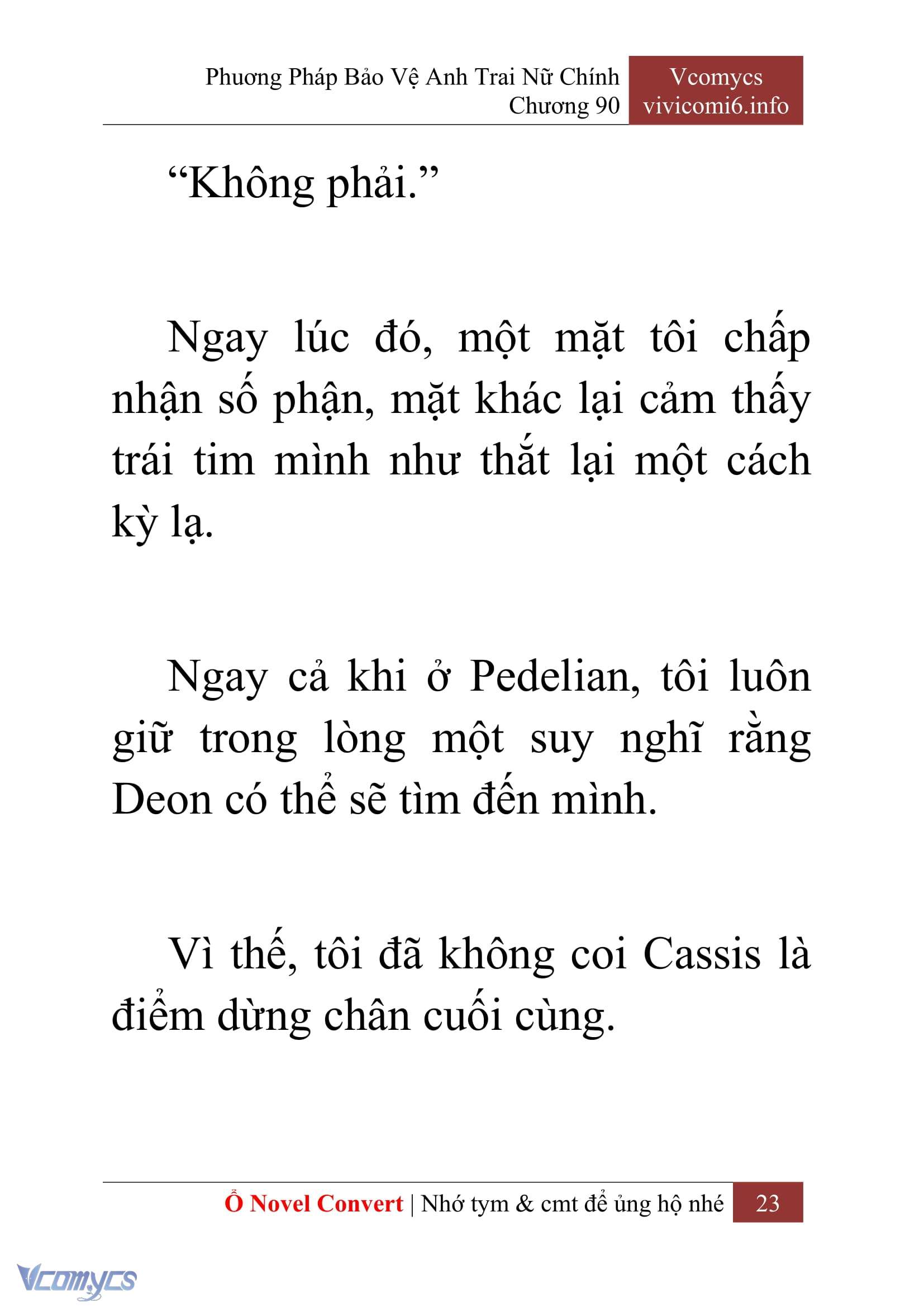 [Novel] Phương Pháp Bảo Vệ Anh Trai Nữ Chính Chap 90 - Trang 2
