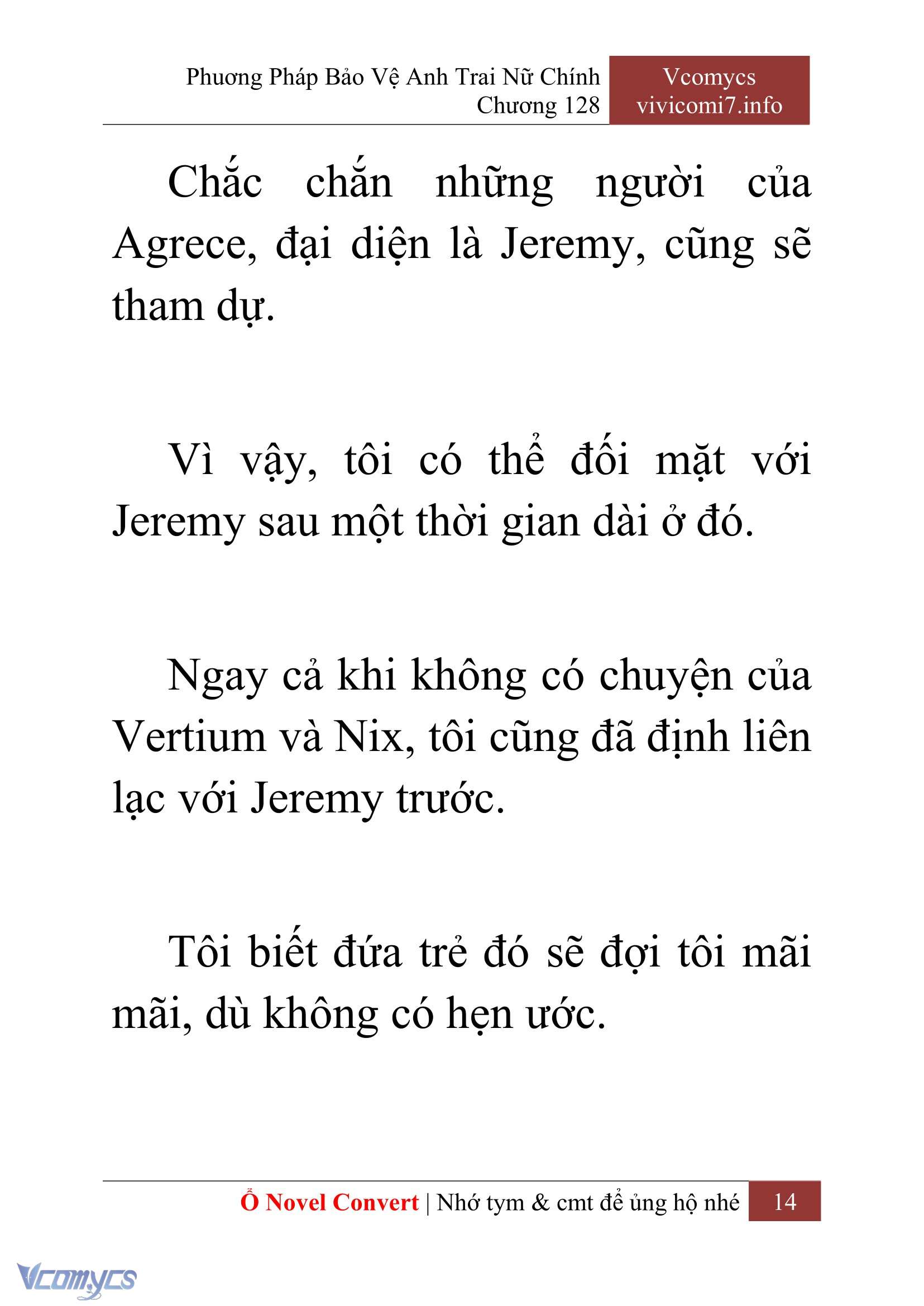 [Novel] Phương Pháp Bảo Vệ Anh Trai Nữ Chính Chap 128 - Trang 2