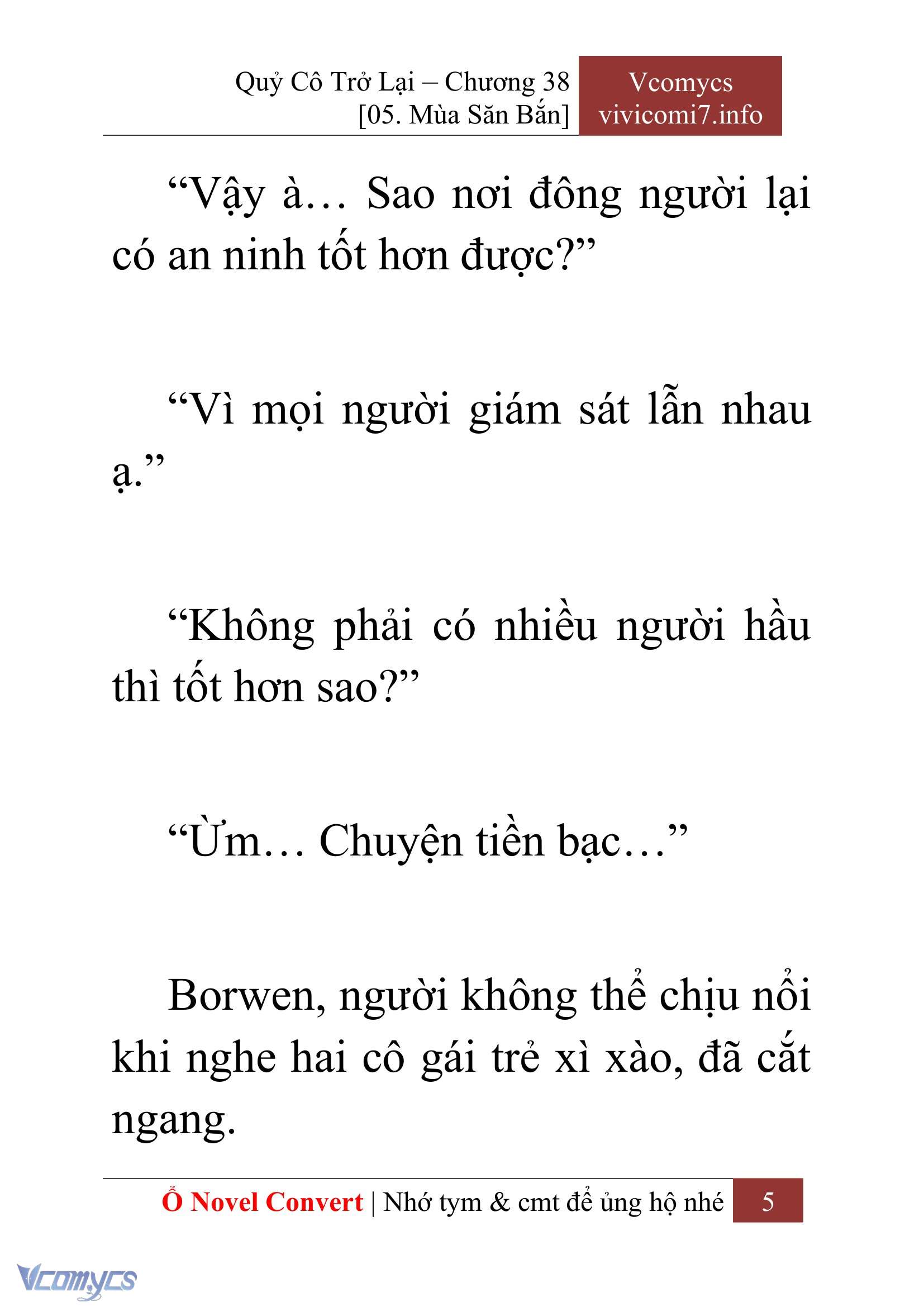 [Novel] Quý Cô Trở Lại Chap 38 - Trang 2