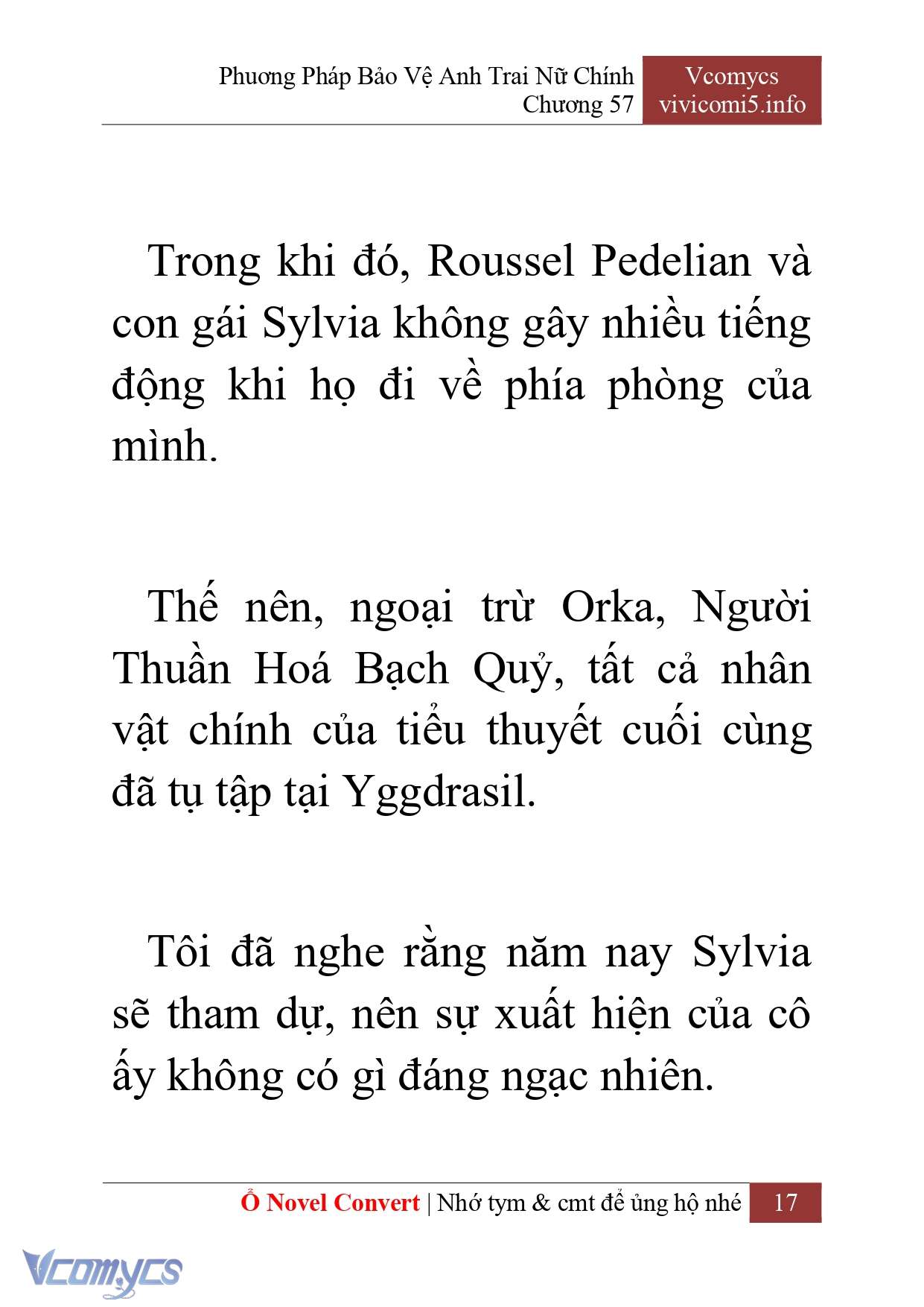 [Novel] Phương Pháp Bảo Vệ Anh Trai Nữ Chính Chap 57 - Trang 2