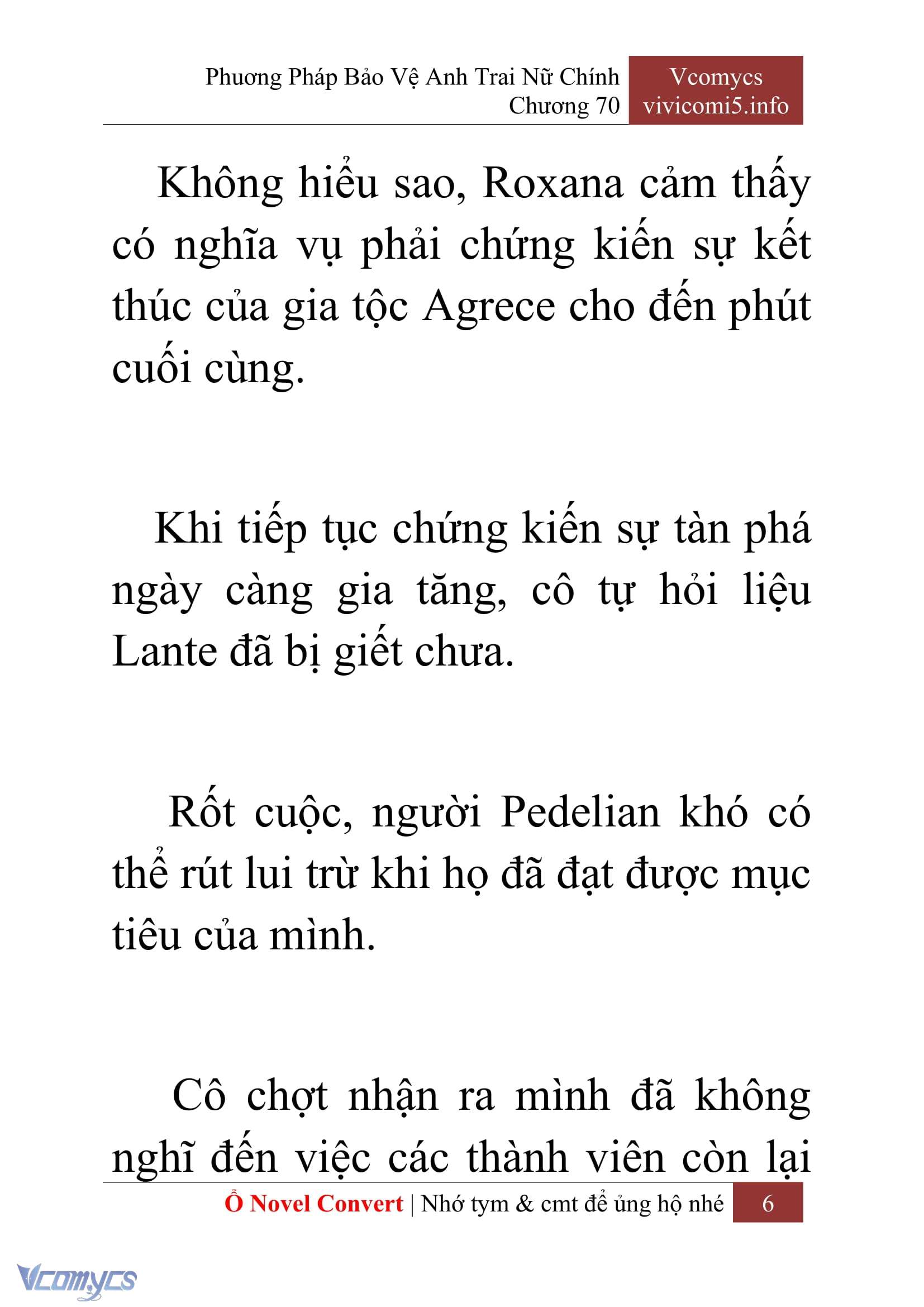 [Novel] Phương Pháp Bảo Vệ Anh Trai Nữ Chính Chap 70 - Trang 2