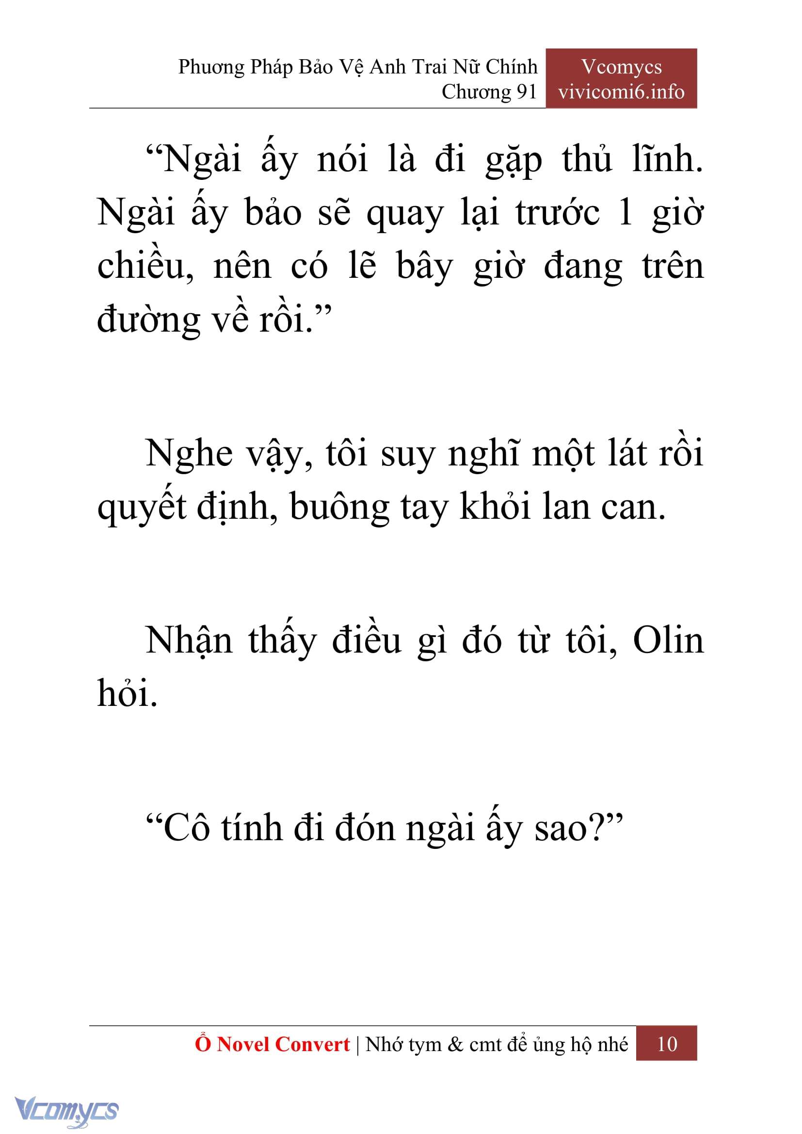 [Novel] Phương Pháp Bảo Vệ Anh Trai Nữ Chính Chap 91 - Trang 2