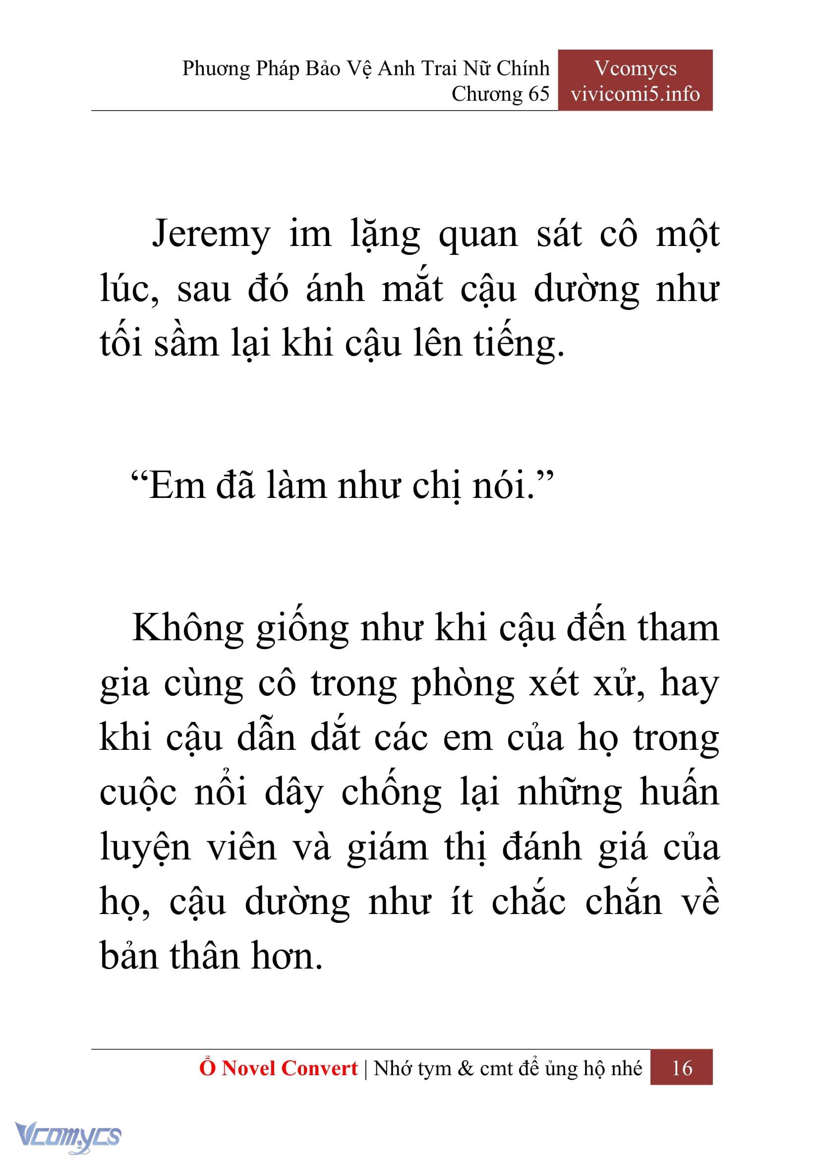 [Novel] Phương Pháp Bảo Vệ Anh Trai Nữ Chính Chap 65 - Trang 2