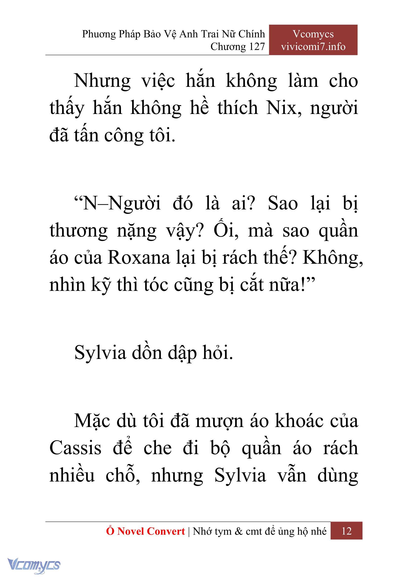 [Novel] Phương Pháp Bảo Vệ Anh Trai Nữ Chính Chap 127 - Trang 2