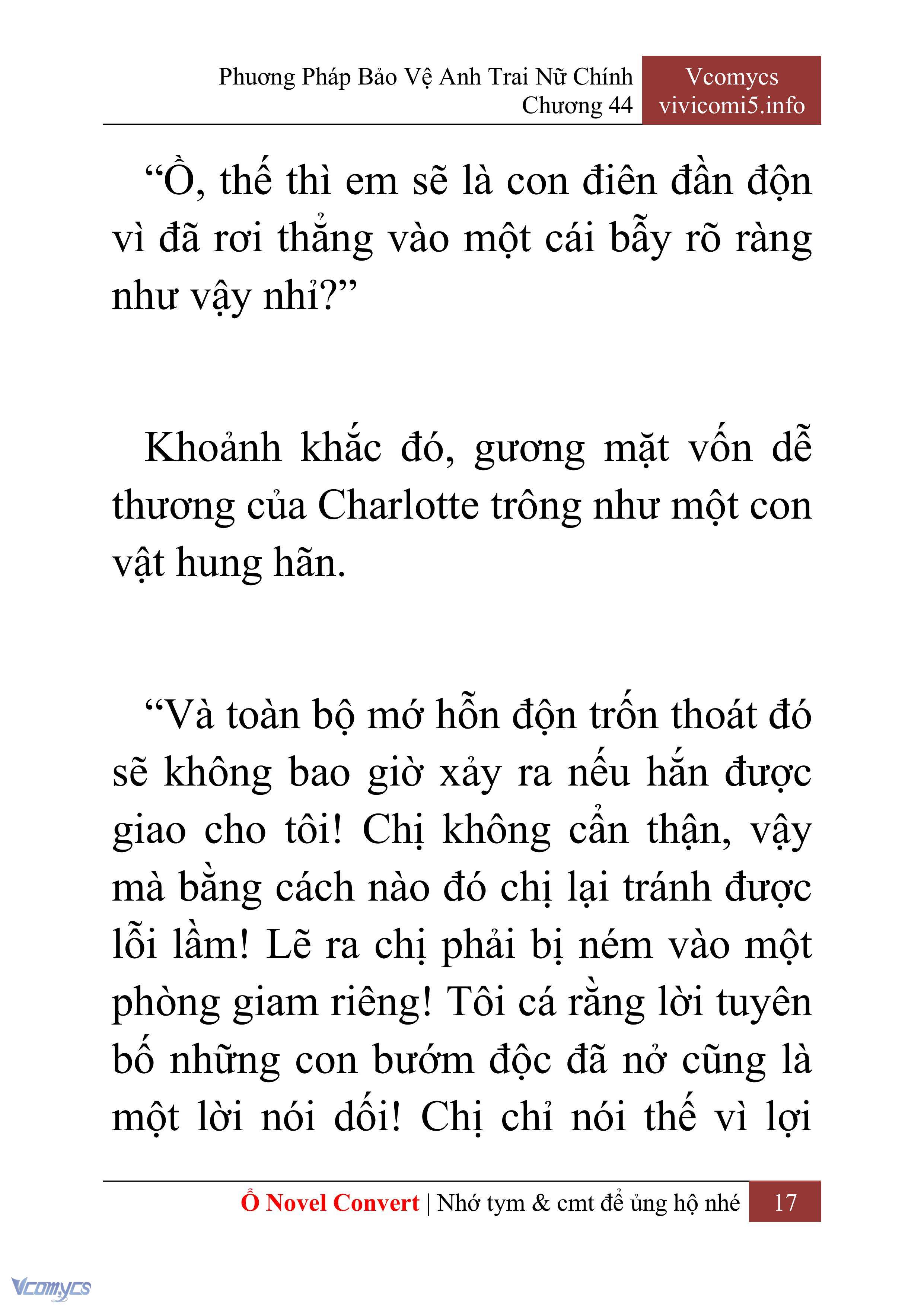 [Novel] Phương Pháp Bảo Vệ Anh Trai Nữ Chính Chap 44 - Trang 2