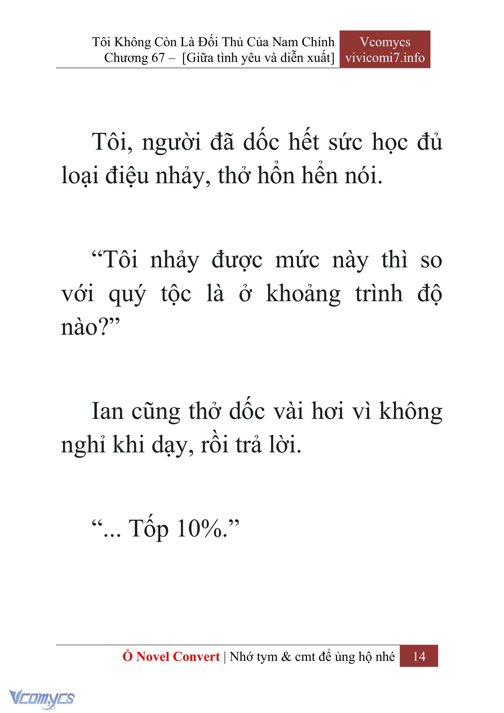 [Novel] Tôi Không Còn Là Đối Thủ Của Nam Chính Chap 67 - Trang 2