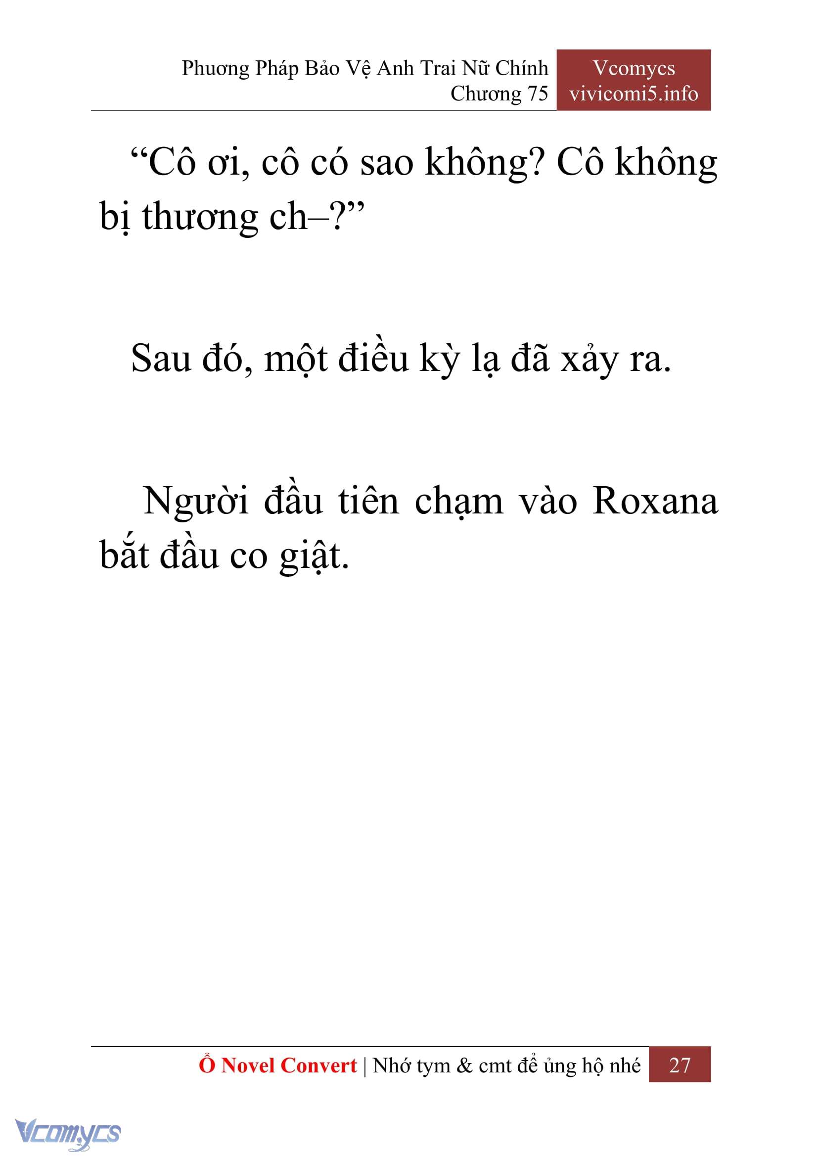 [Novel] Phương Pháp Bảo Vệ Anh Trai Nữ Chính Chap 75 - Trang 2