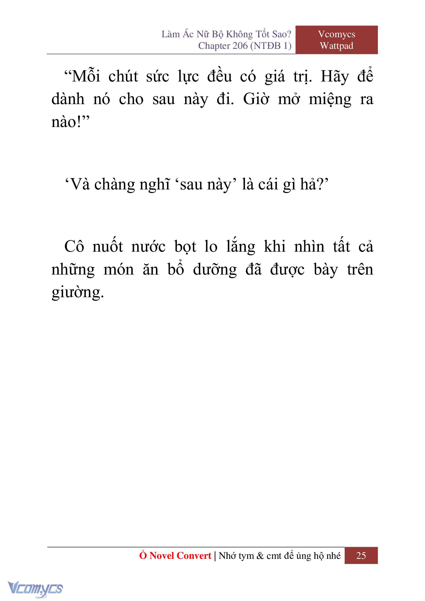 [Novel] Làm Ác Nữ Bộ Không Tốt Sao? Chap 206 - Trang 2