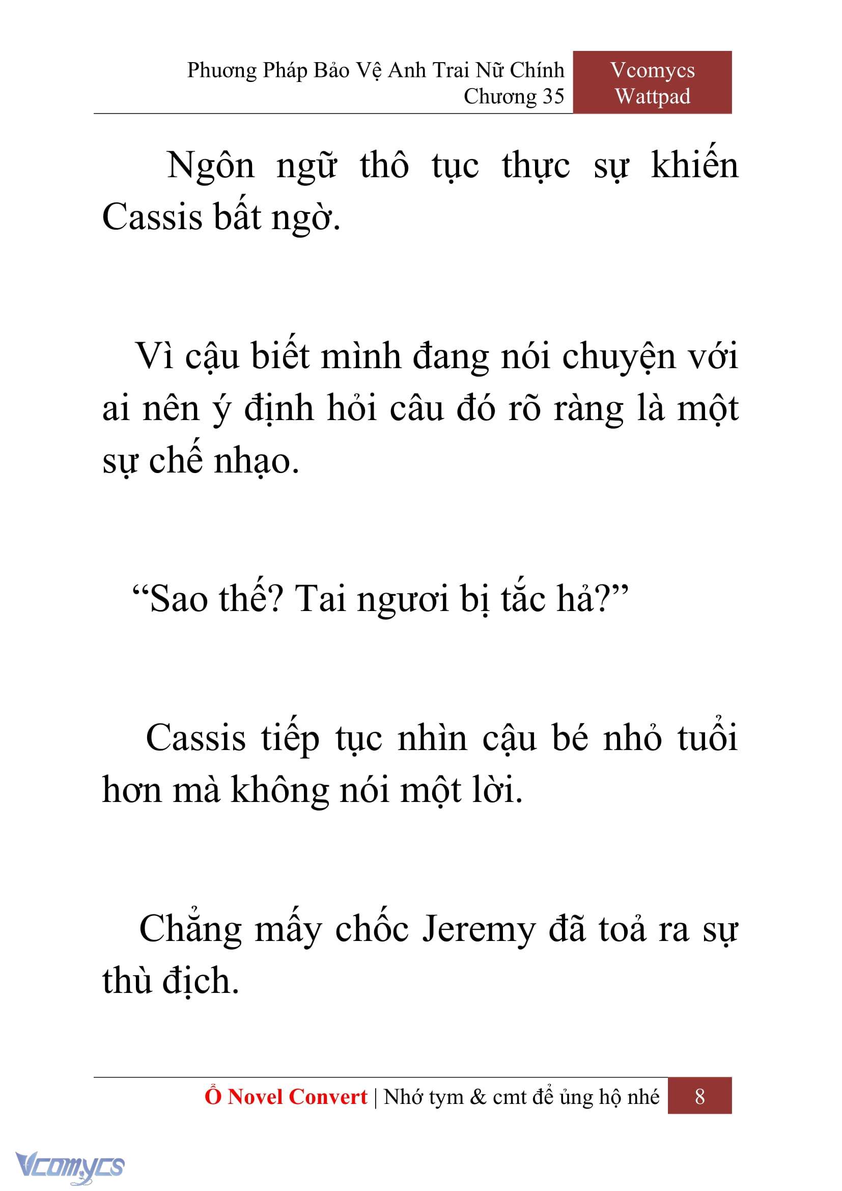 [Novel] Phương Pháp Bảo Vệ Anh Trai Nữ Chính Chap 35 - Trang 2
