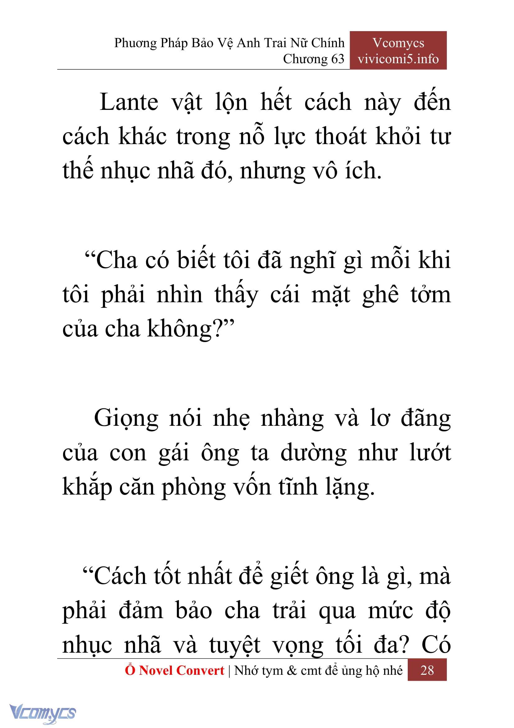 [Novel] Phương Pháp Bảo Vệ Anh Trai Nữ Chính Chap 63 - Trang 2