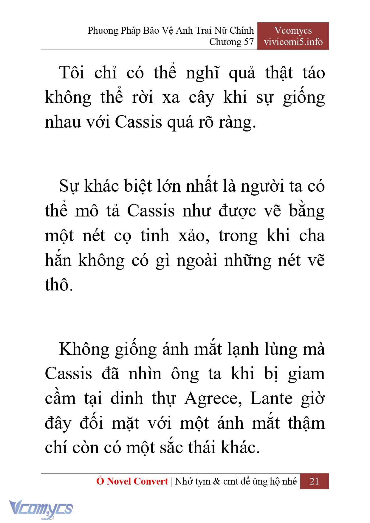 [Novel] Phương Pháp Bảo Vệ Anh Trai Nữ Chính Chap 57 - Trang 2