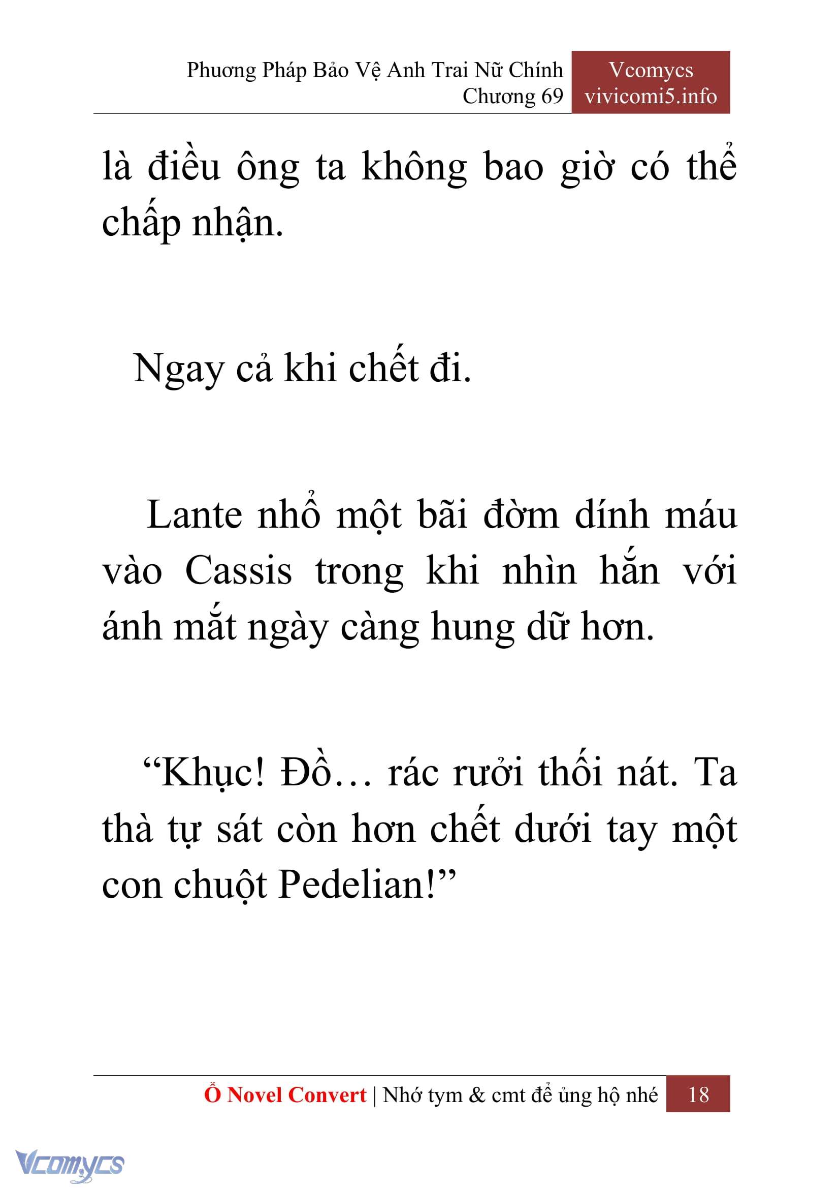 [Novel] Phương Pháp Bảo Vệ Anh Trai Nữ Chính Chap 69 - Trang 2