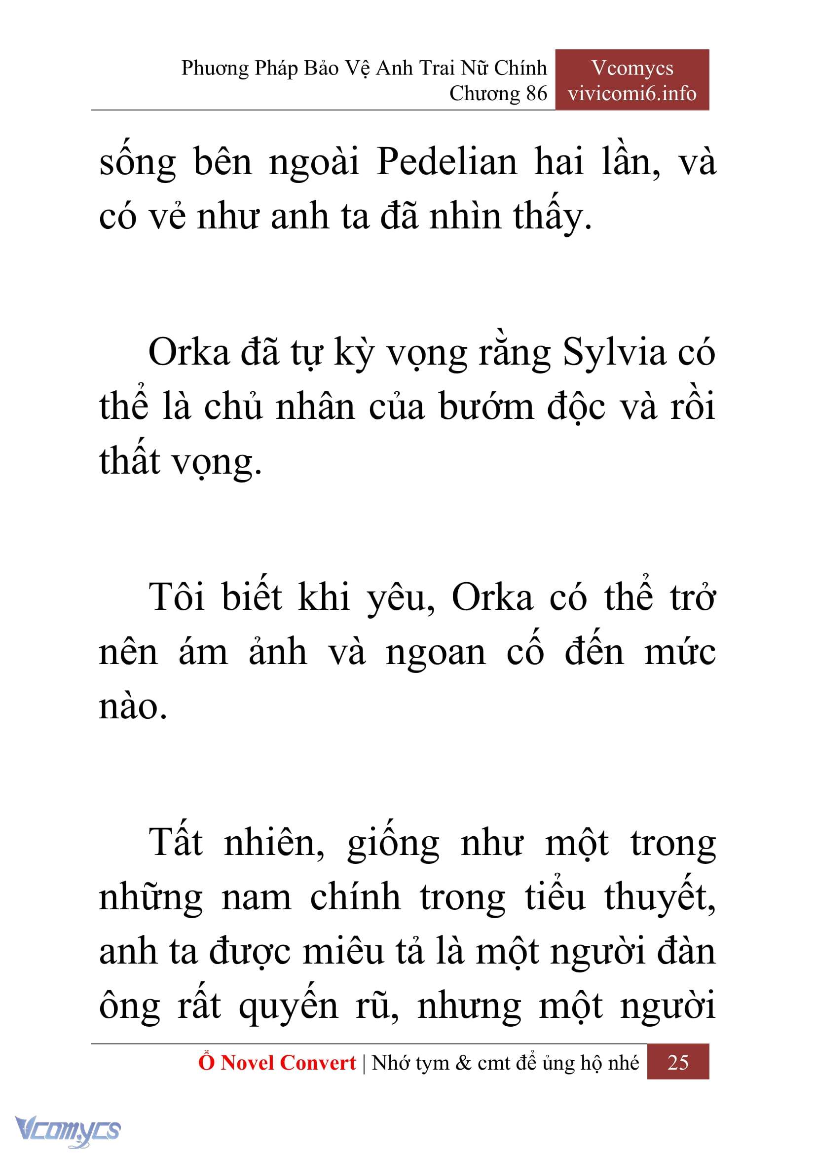[Novel] Phương Pháp Bảo Vệ Anh Trai Nữ Chính Chap 86 - Trang 2