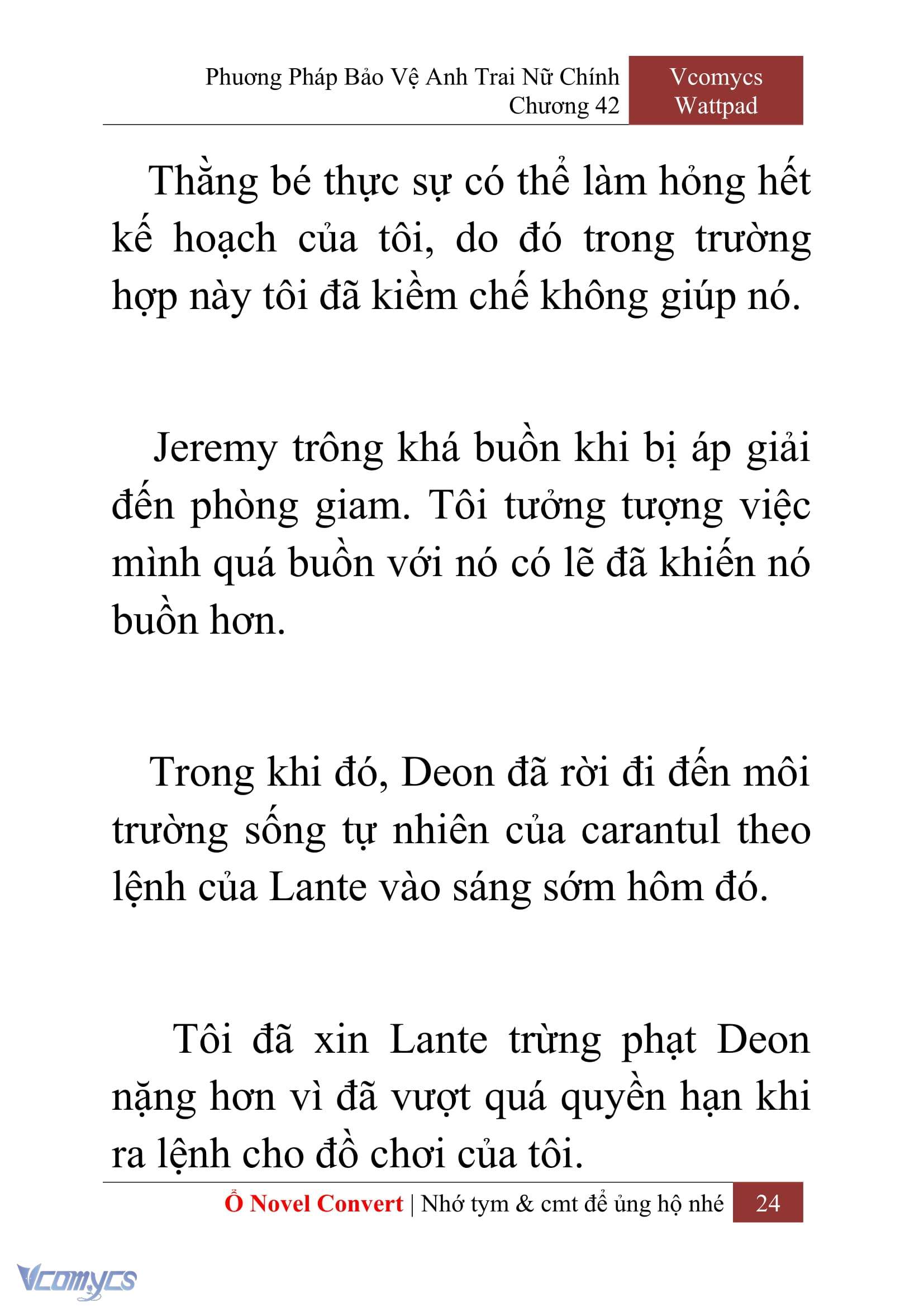 [Novel] Phương Pháp Bảo Vệ Anh Trai Nữ Chính Chap 42 - Trang 2