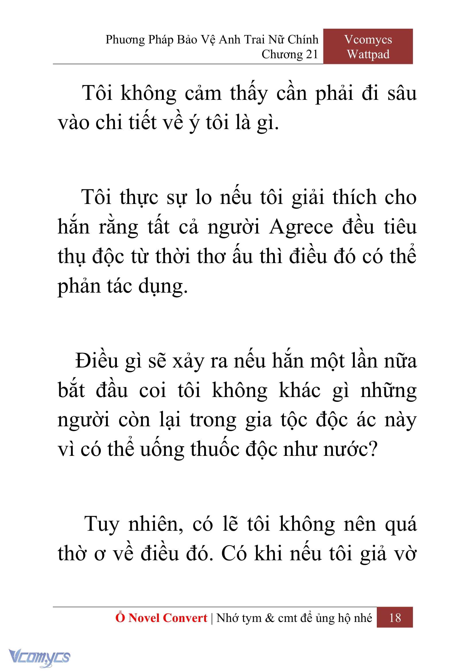 [Novel] Phương Pháp Bảo Vệ Anh Trai Nữ Chính Chap 21 - Trang 2