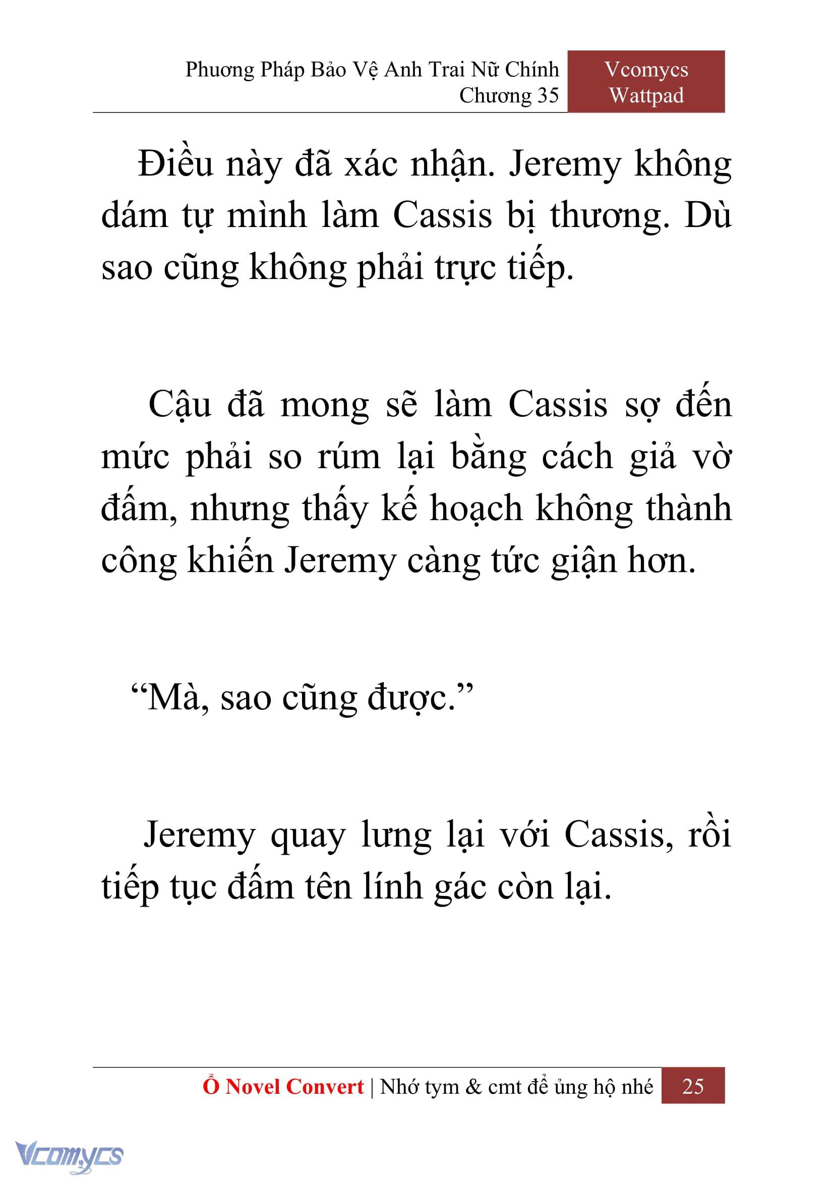 [Novel] Phương Pháp Bảo Vệ Anh Trai Nữ Chính Chap 35 - Trang 2