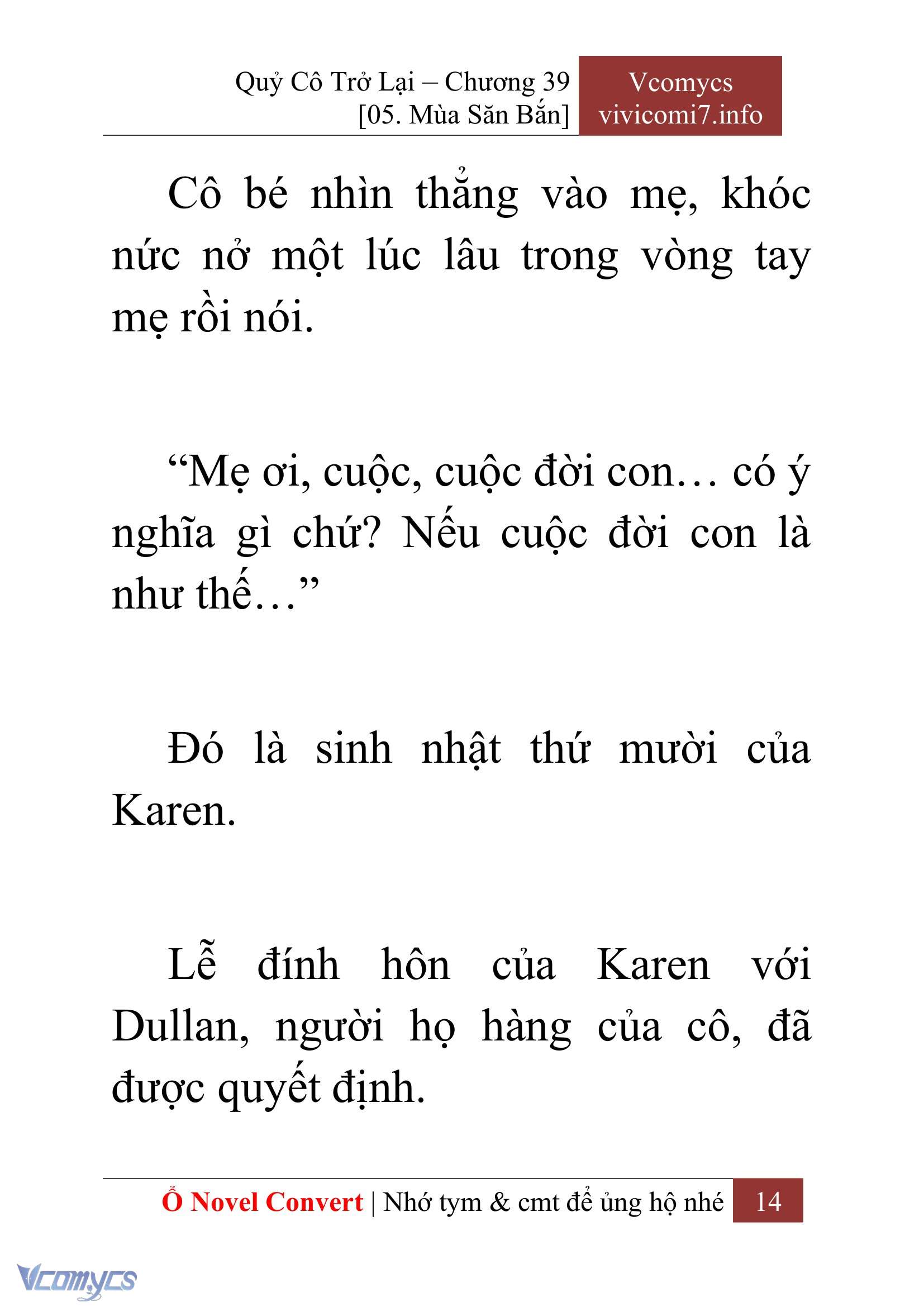 [Novel] Quý Cô Trở Lại Chap 39 - Trang 2