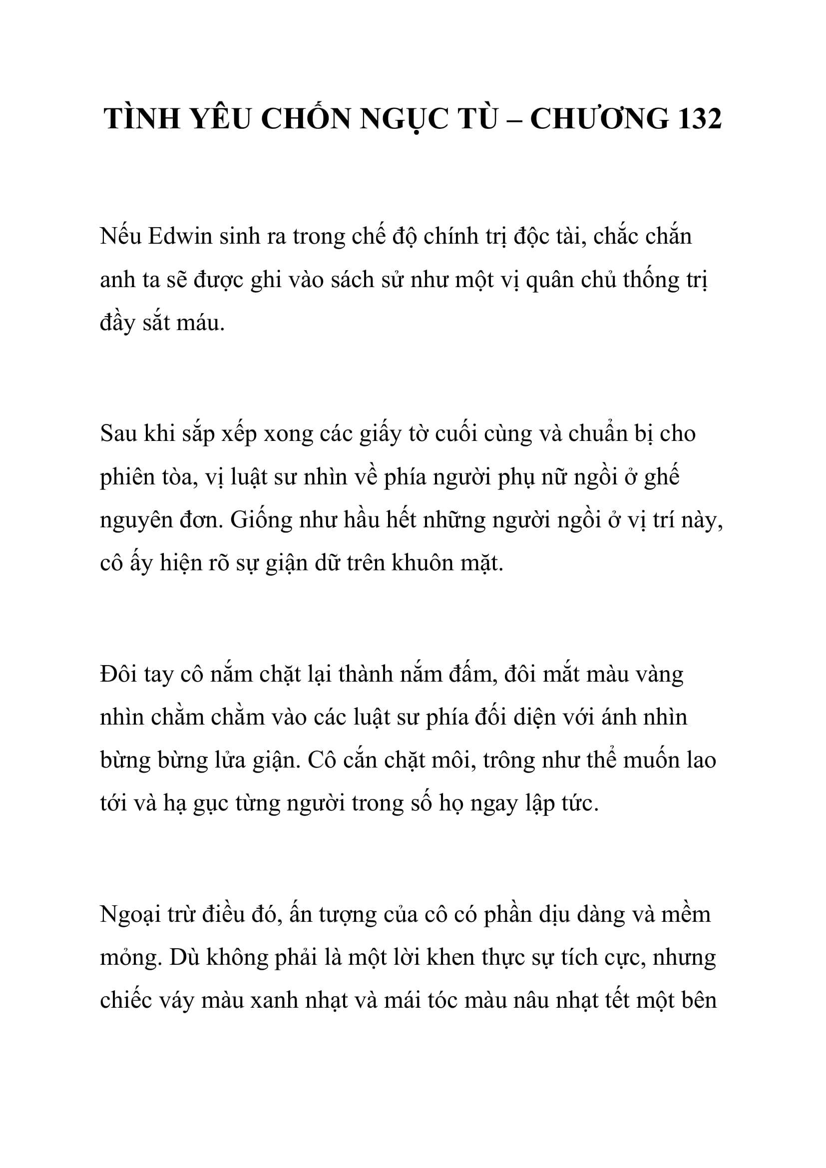 [NOVEL] Tình Yêu Chốn Ngục Tù Chap 132 - Trang 2