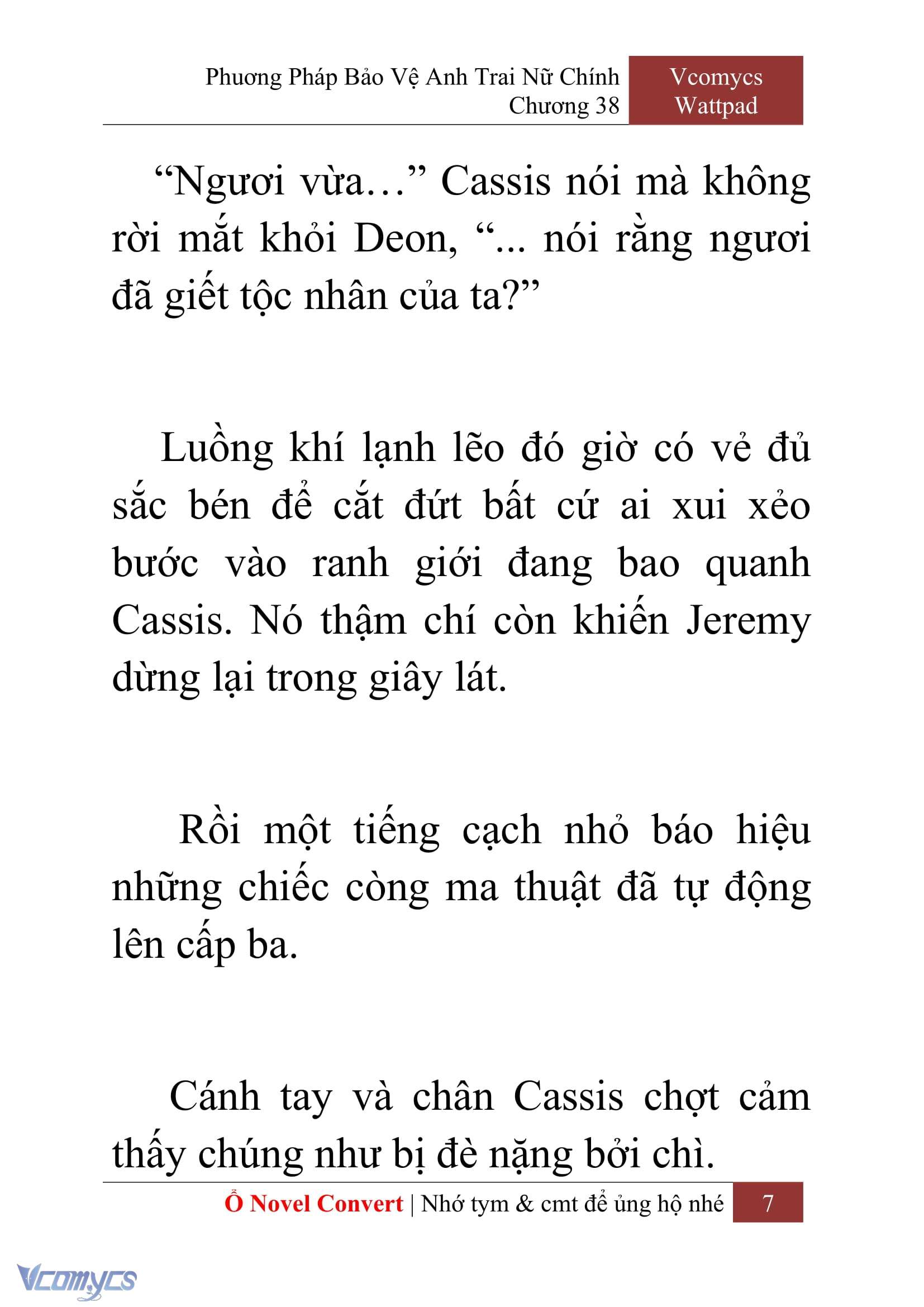 [Novel] Phương Pháp Bảo Vệ Anh Trai Nữ Chính Chap 38 - Trang 2
