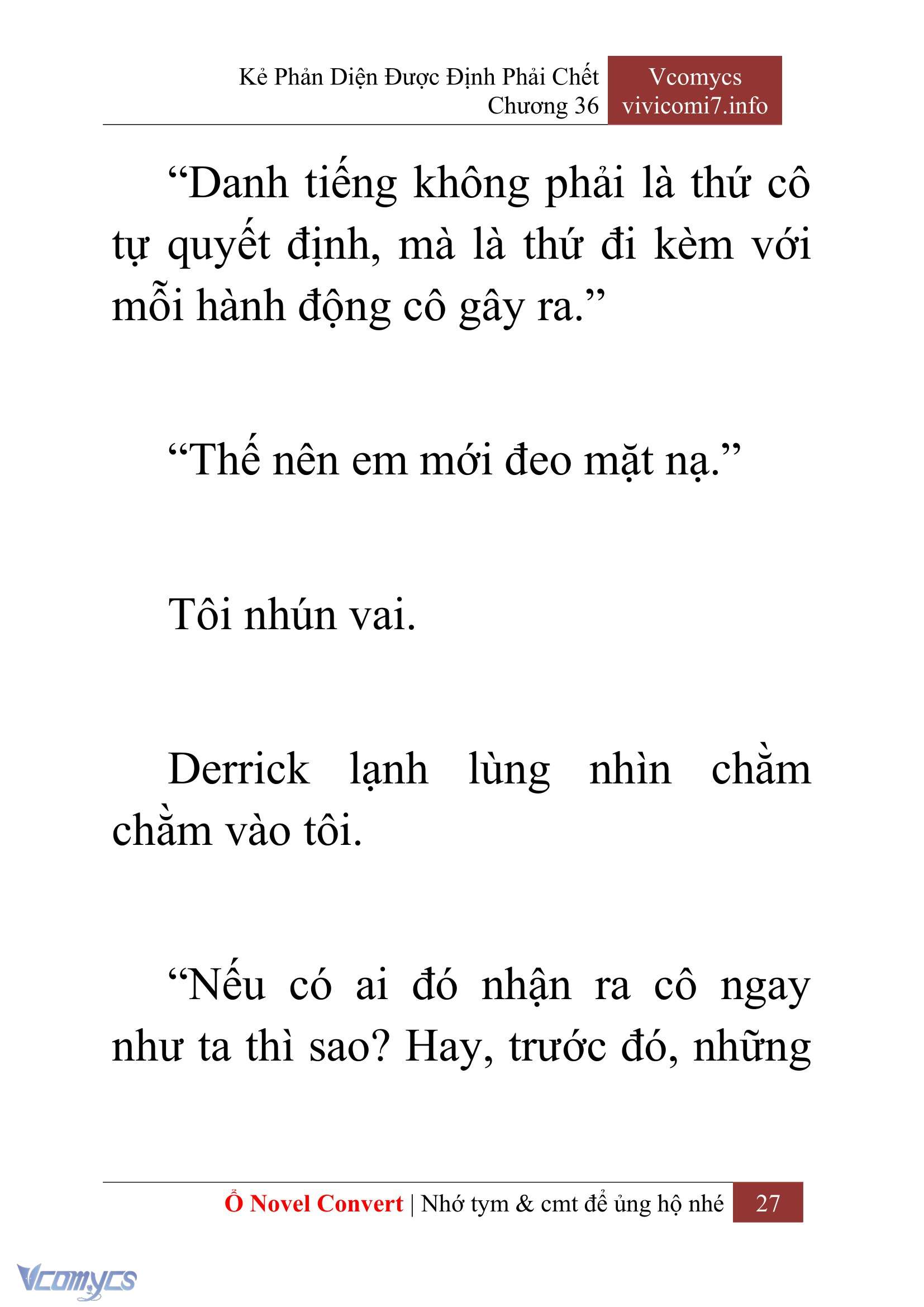 [Novel] Kẻ Phản Diện Được Định Phải Chết Chap 36 - Trang 2