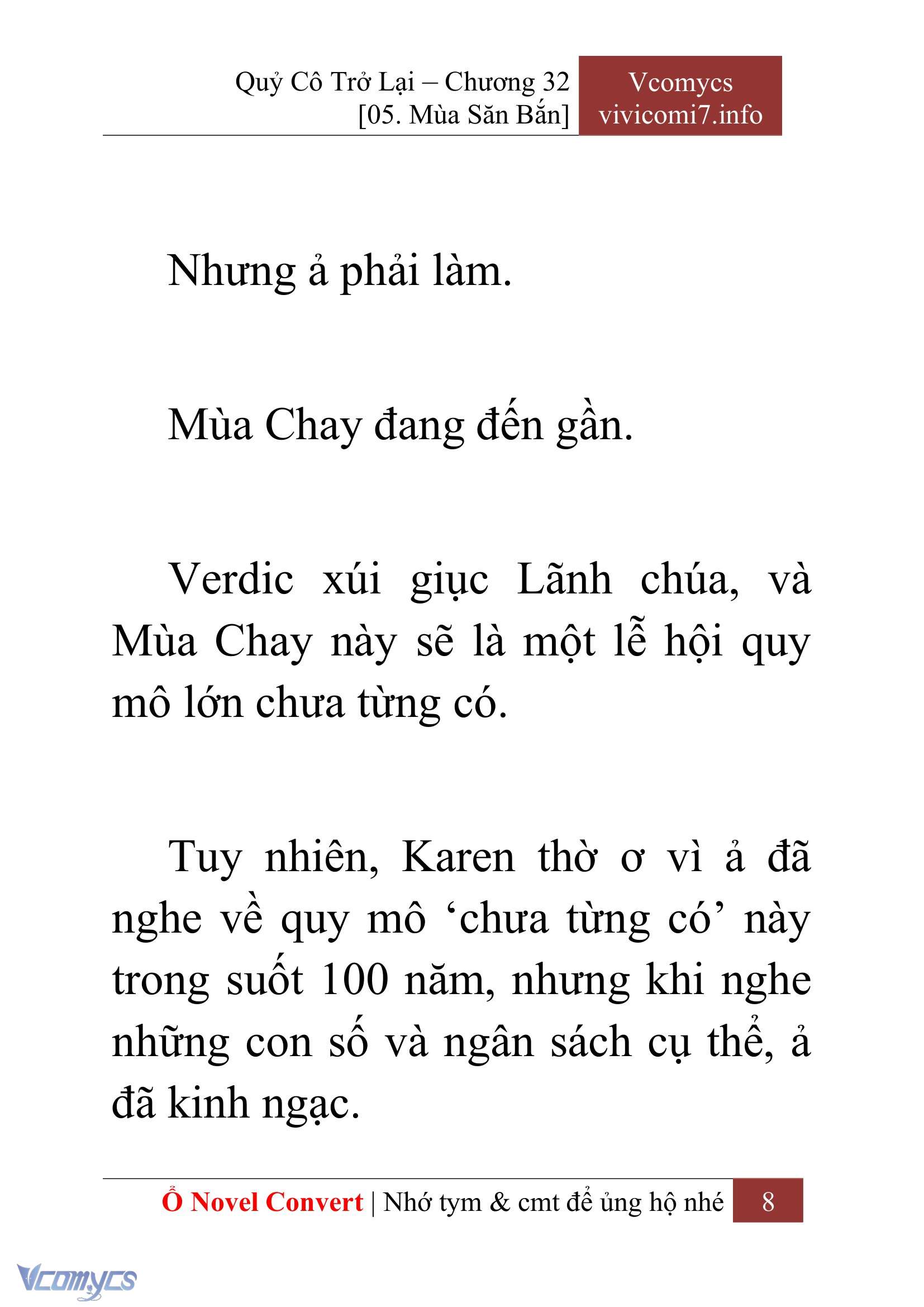 [Novel] Quý Cô Trở Lại Chap 32 - Trang 2