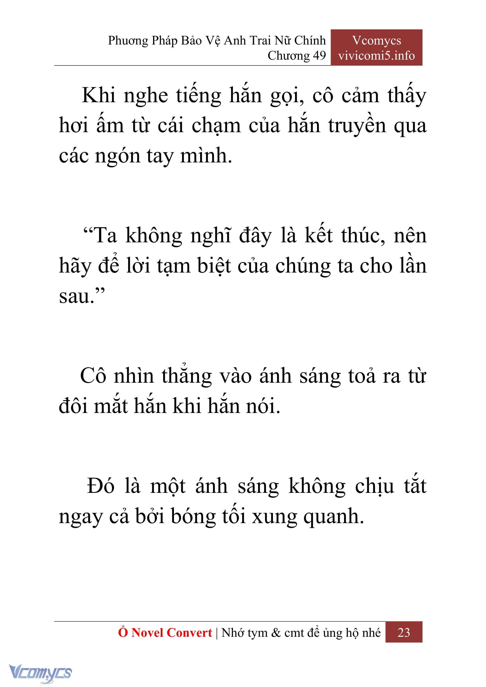 [Novel] Phương Pháp Bảo Vệ Anh Trai Nữ Chính Chap 49 - Trang 2