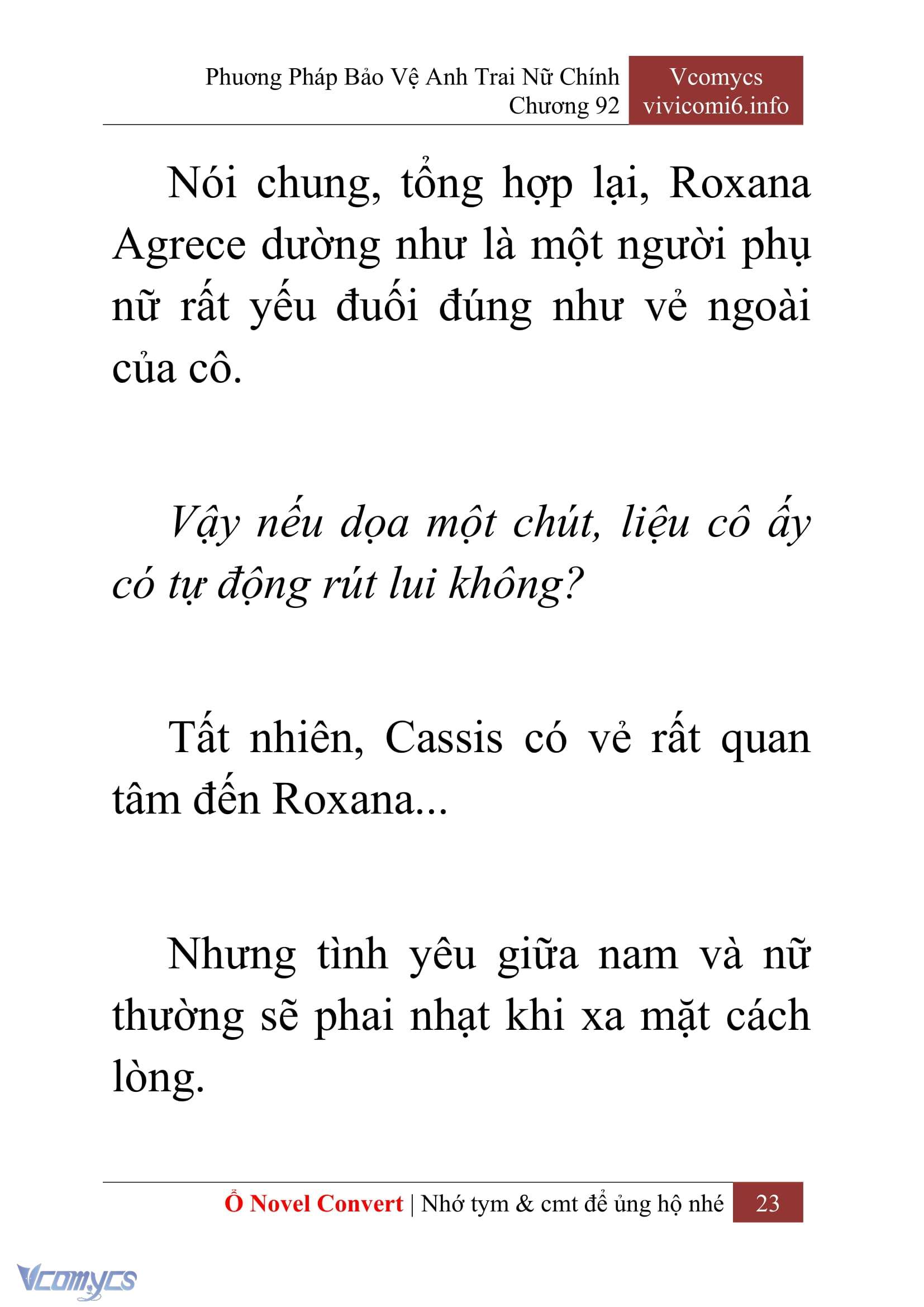 [Novel] Phương Pháp Bảo Vệ Anh Trai Nữ Chính Chap 92 - Trang 2