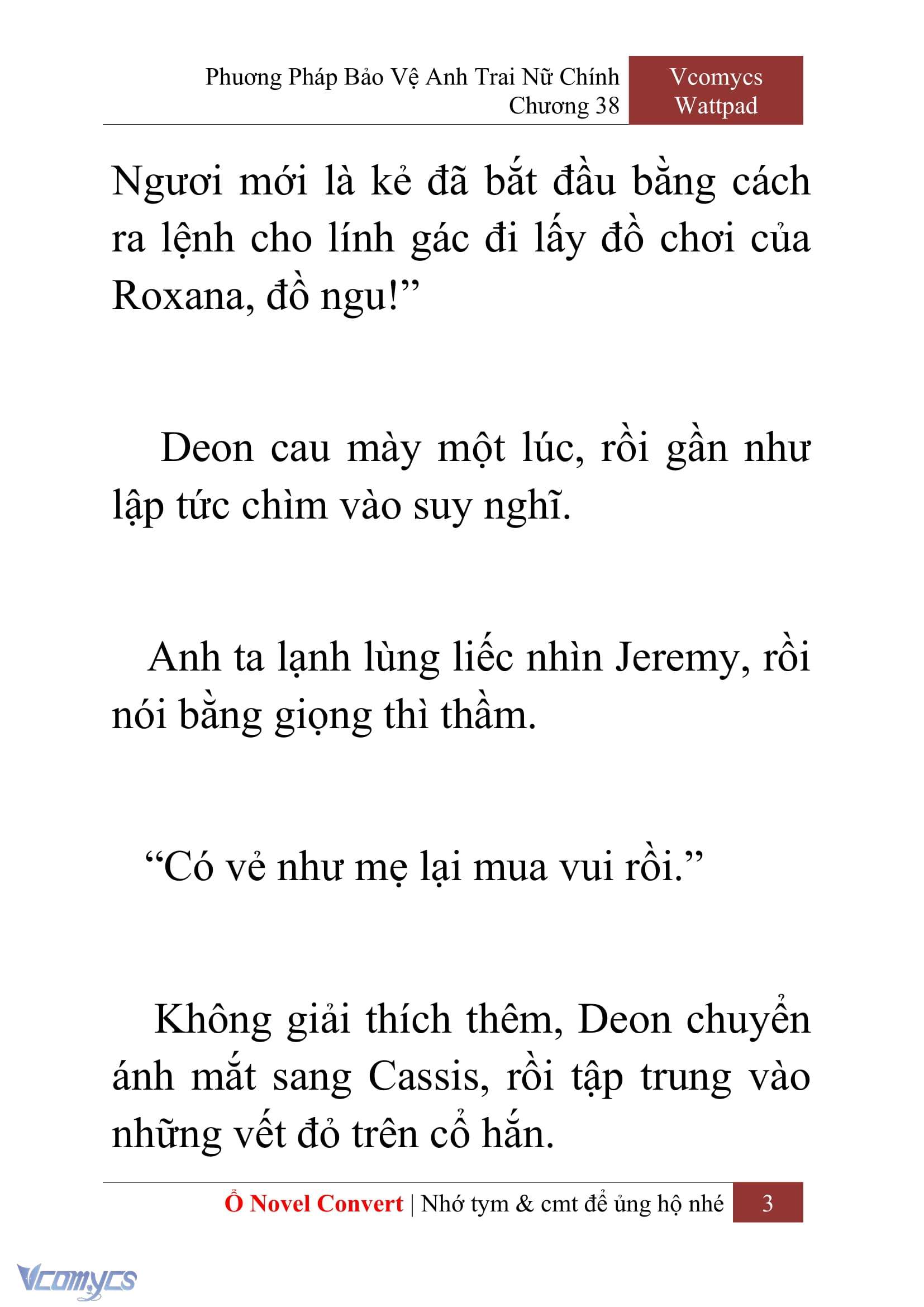 [Novel] Phương Pháp Bảo Vệ Anh Trai Nữ Chính Chap 38 - Trang 2
