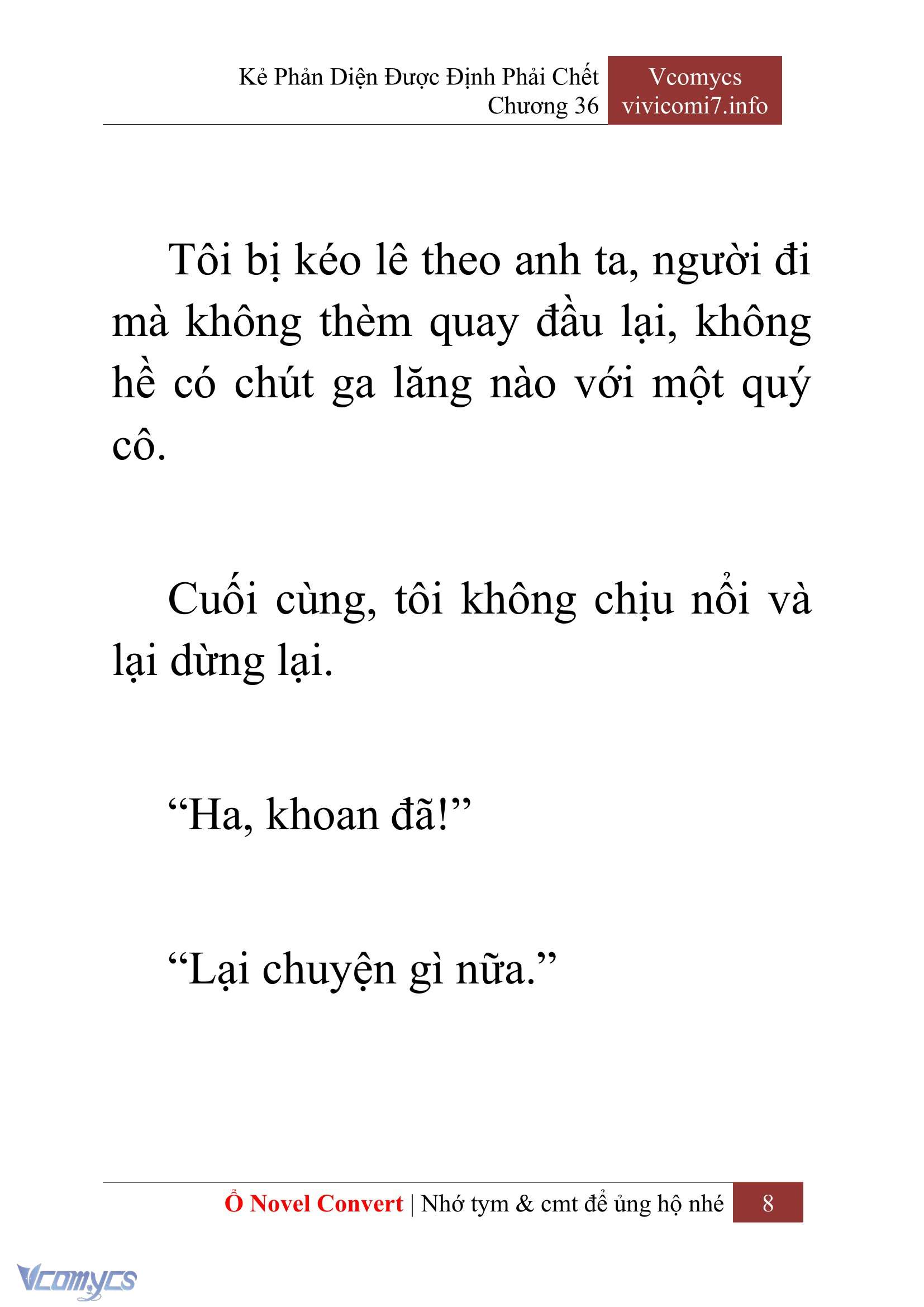 [Novel] Kẻ Phản Diện Được Định Phải Chết Chap 36 - Trang 2