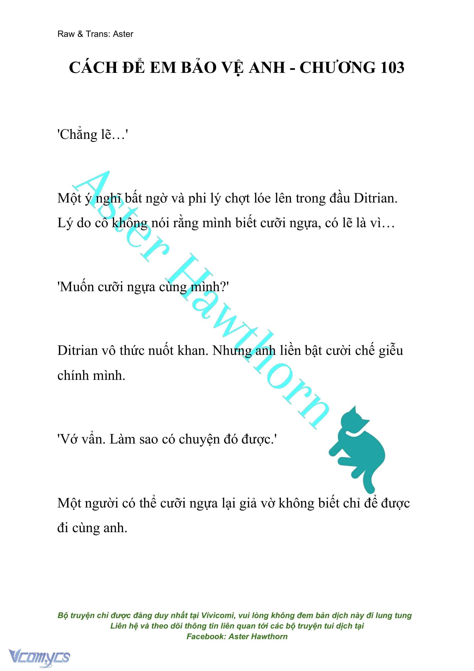 [NOVEL] Cách Để Em Bảo Vệ Anh Chap 103 - Trang 2