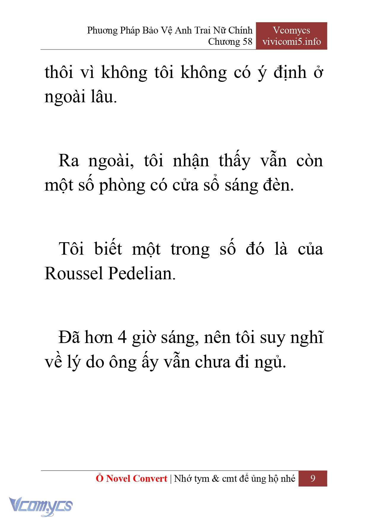 [Novel] Phương Pháp Bảo Vệ Anh Trai Nữ Chính Chap 58 - Trang 2
