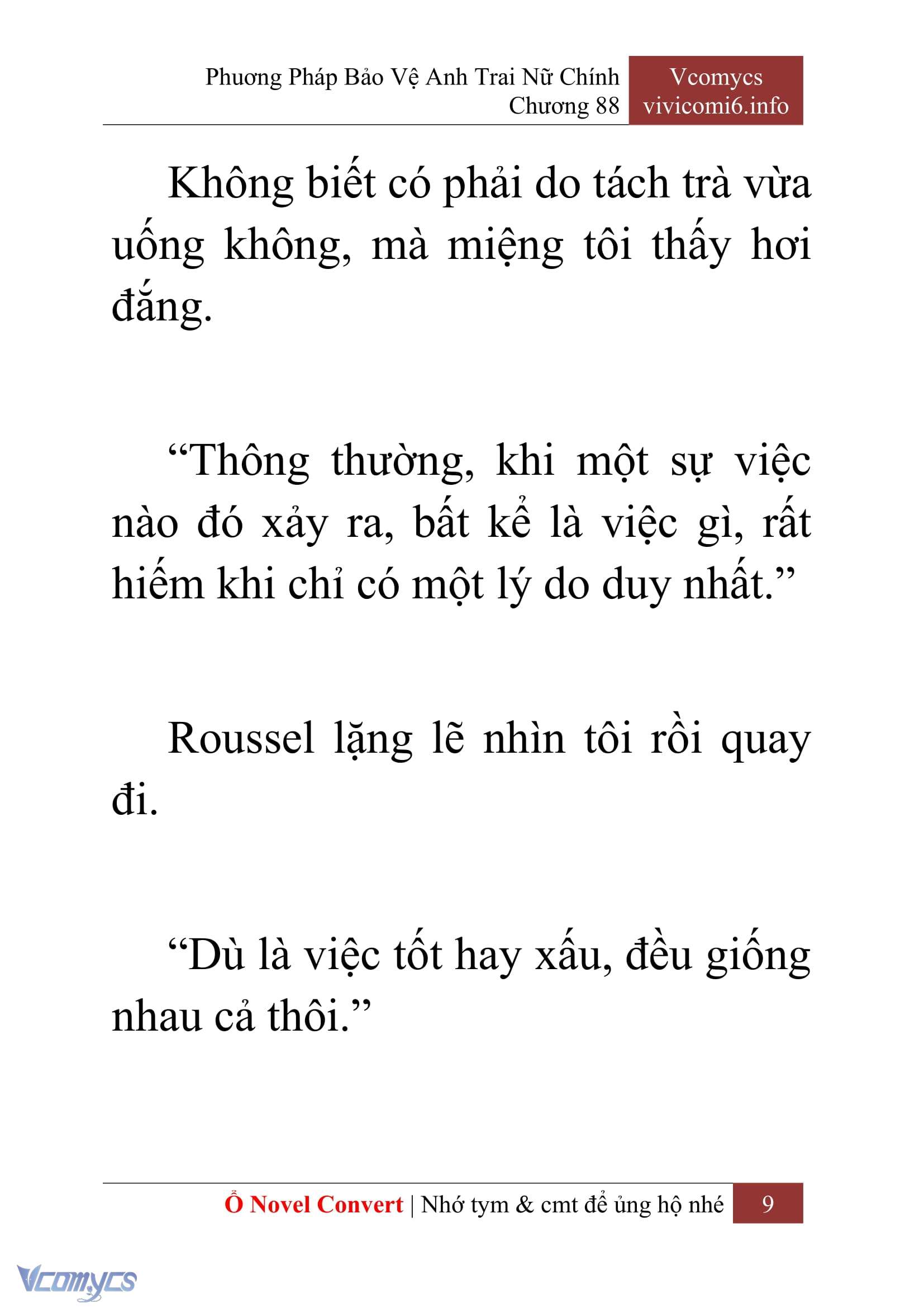 [Novel] Phương Pháp Bảo Vệ Anh Trai Nữ Chính Chap 88 - Trang 2