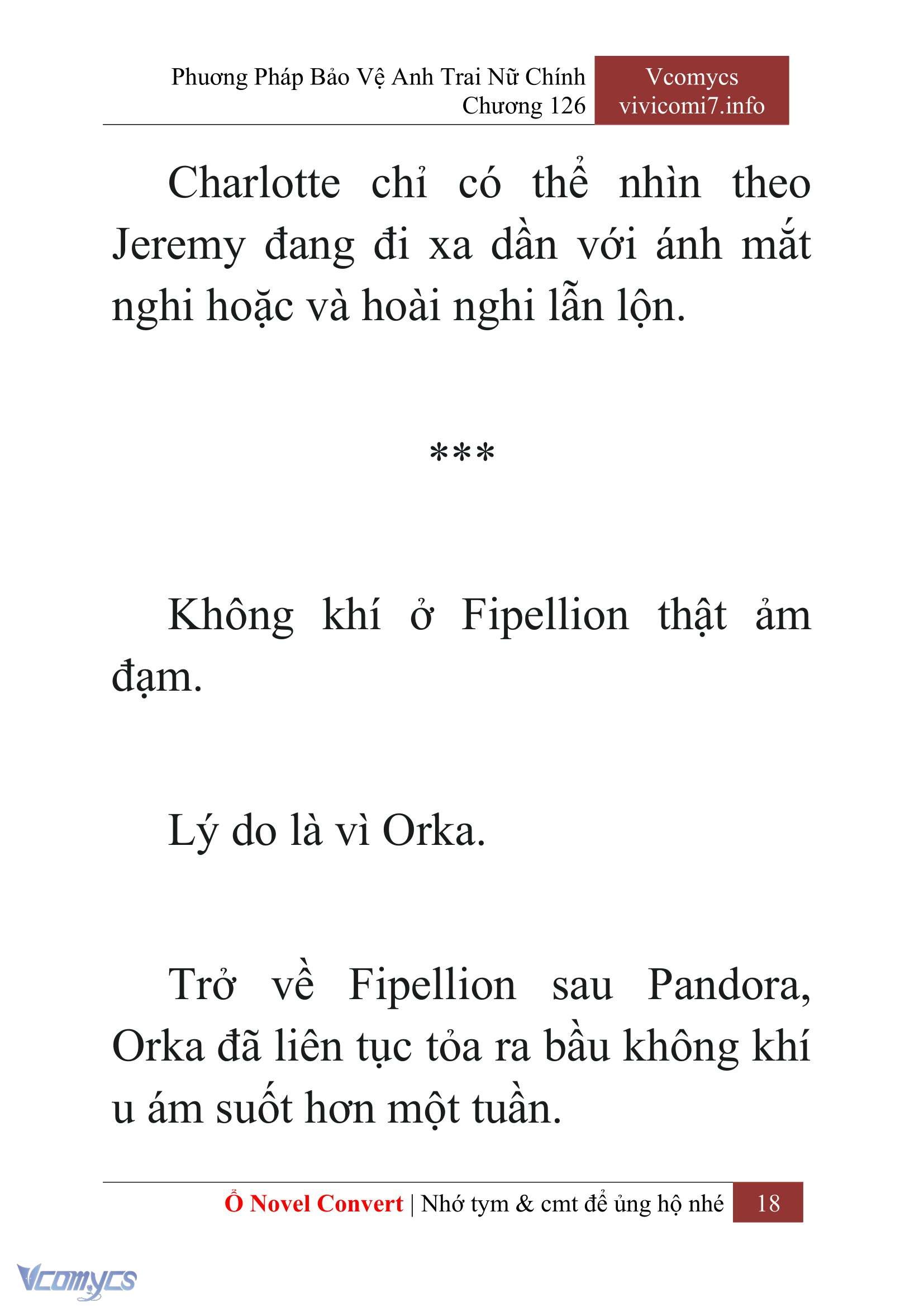 [Novel] Phương Pháp Bảo Vệ Anh Trai Nữ Chính Chap 126 - Trang 2