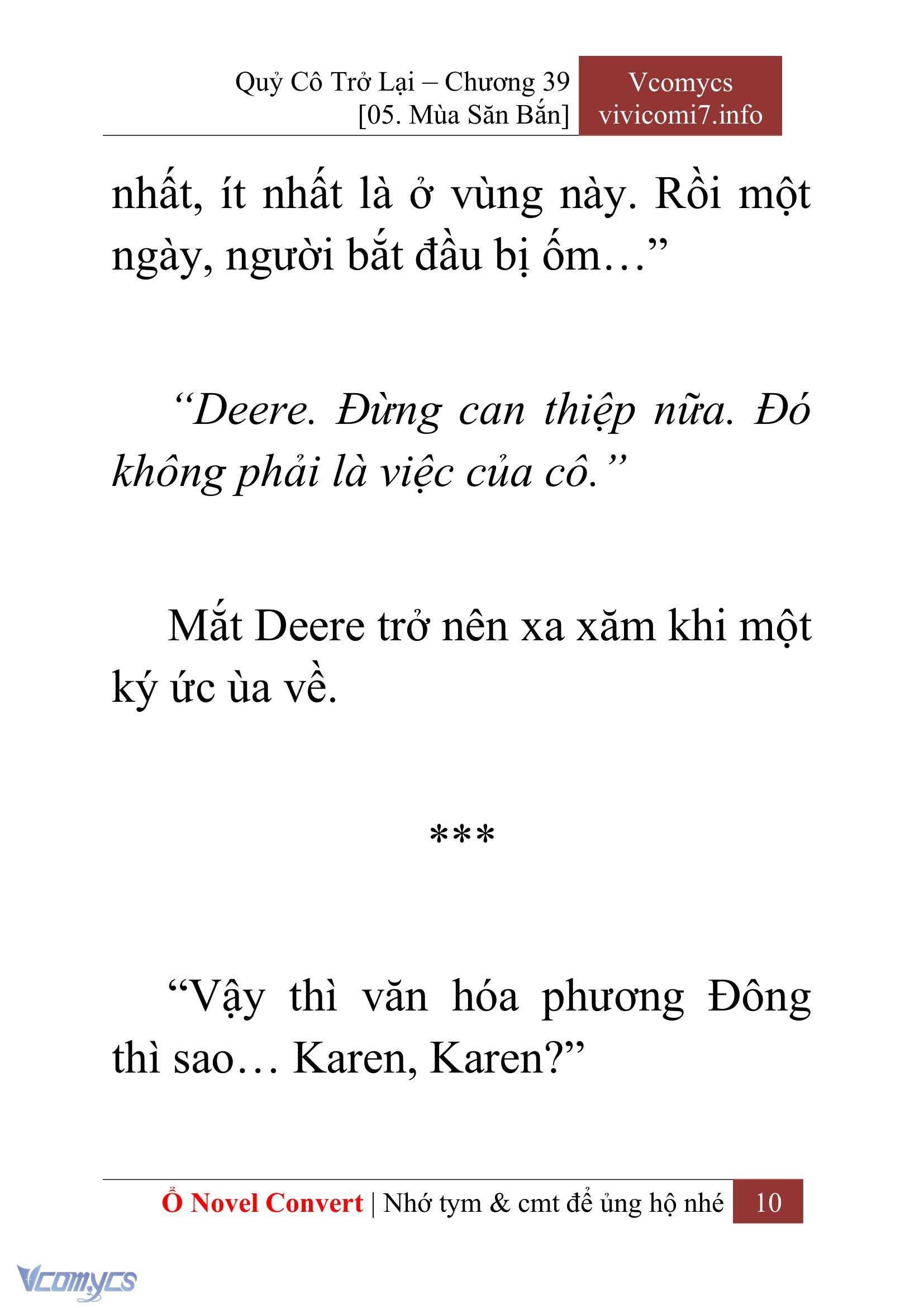 [Novel] Quý Cô Trở Lại Chap 39 - Trang 2
