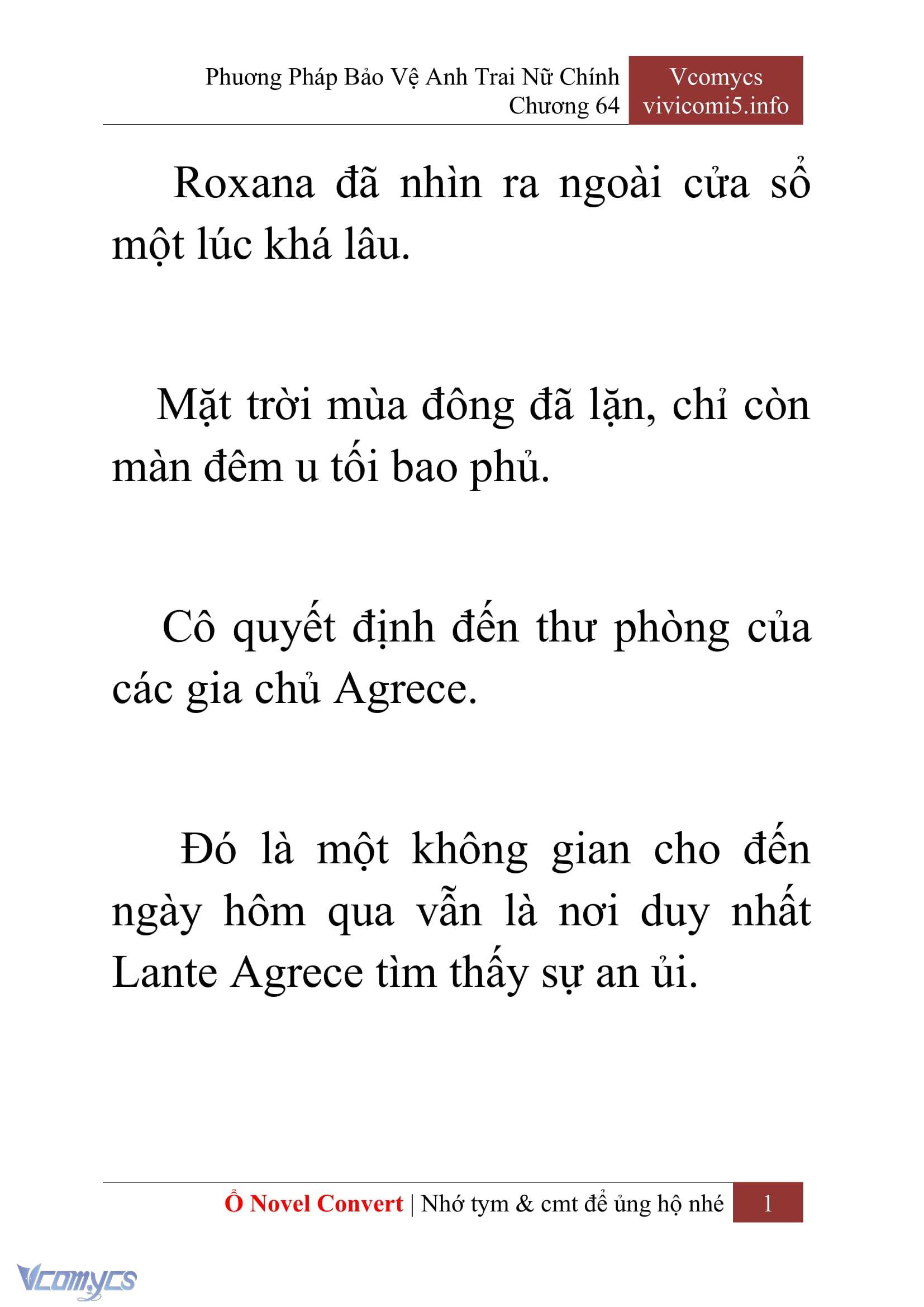 [Novel] Phương Pháp Bảo Vệ Anh Trai Nữ Chính Chap 64 - Trang 2