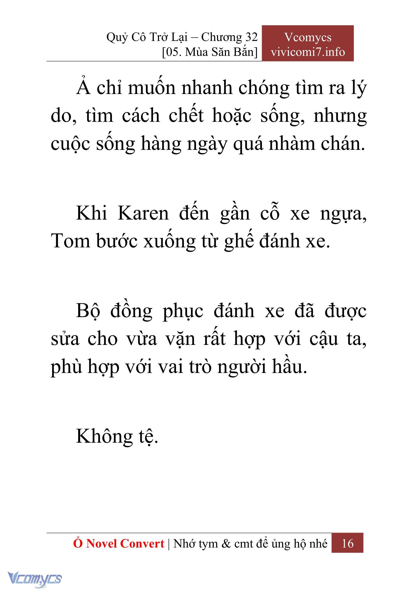 [Novel] Quý Cô Trở Lại Chap 32 - Trang 2