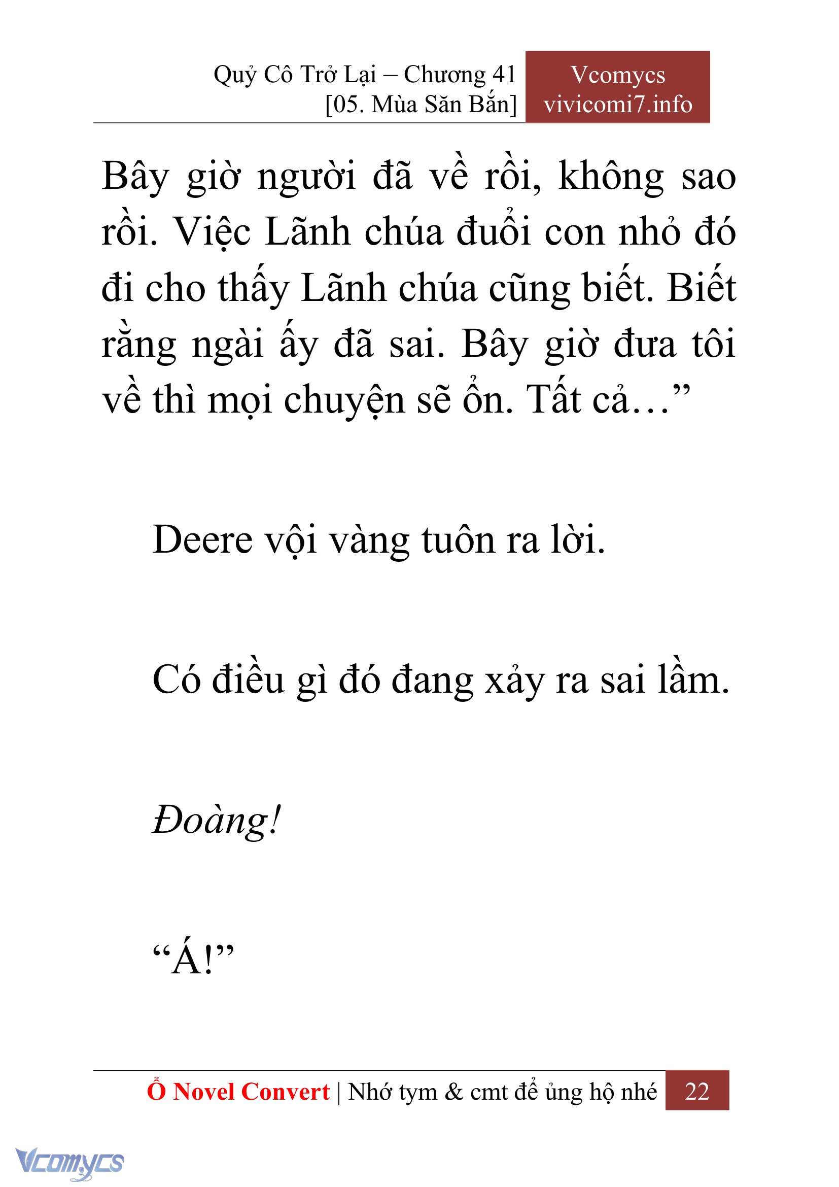 [Novel] Quý Cô Trở Lại Chap 41 - Trang 2