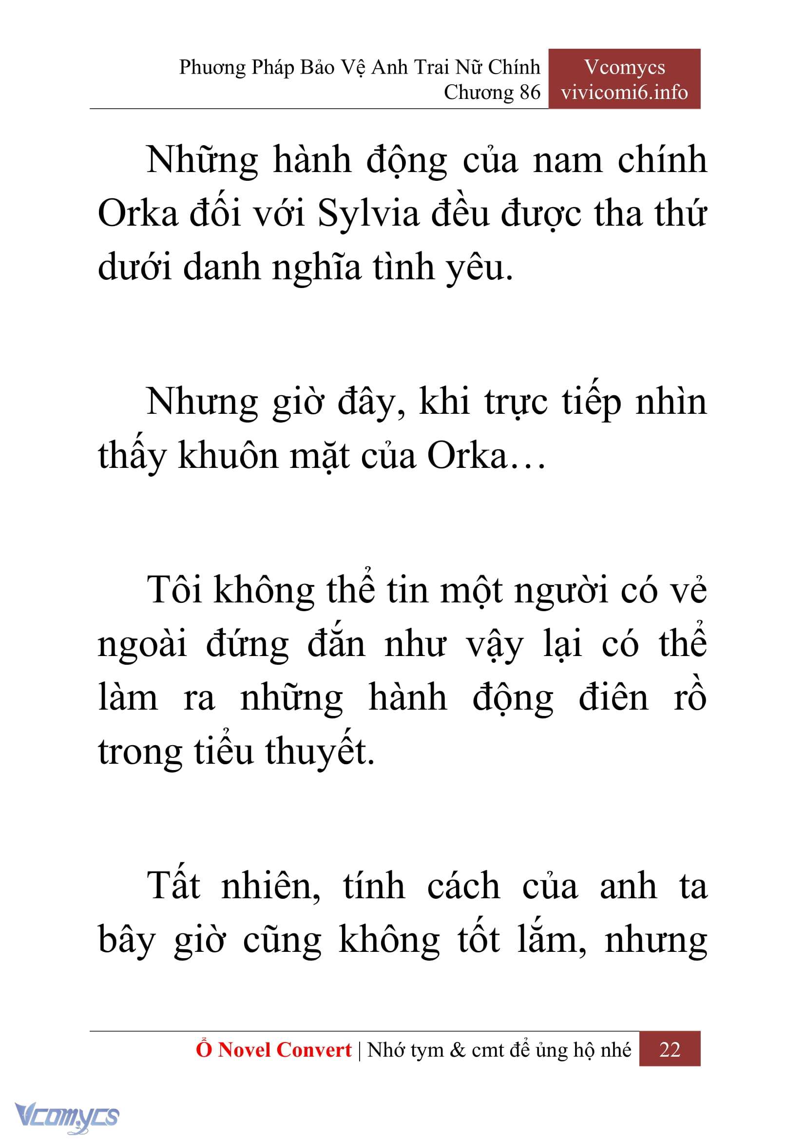 [Novel] Phương Pháp Bảo Vệ Anh Trai Nữ Chính Chap 86 - Trang 2