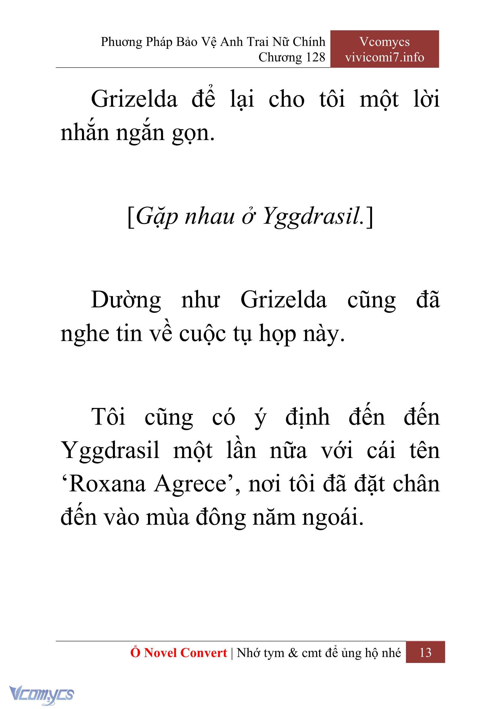 [Novel] Phương Pháp Bảo Vệ Anh Trai Nữ Chính Chap 128 - Trang 2