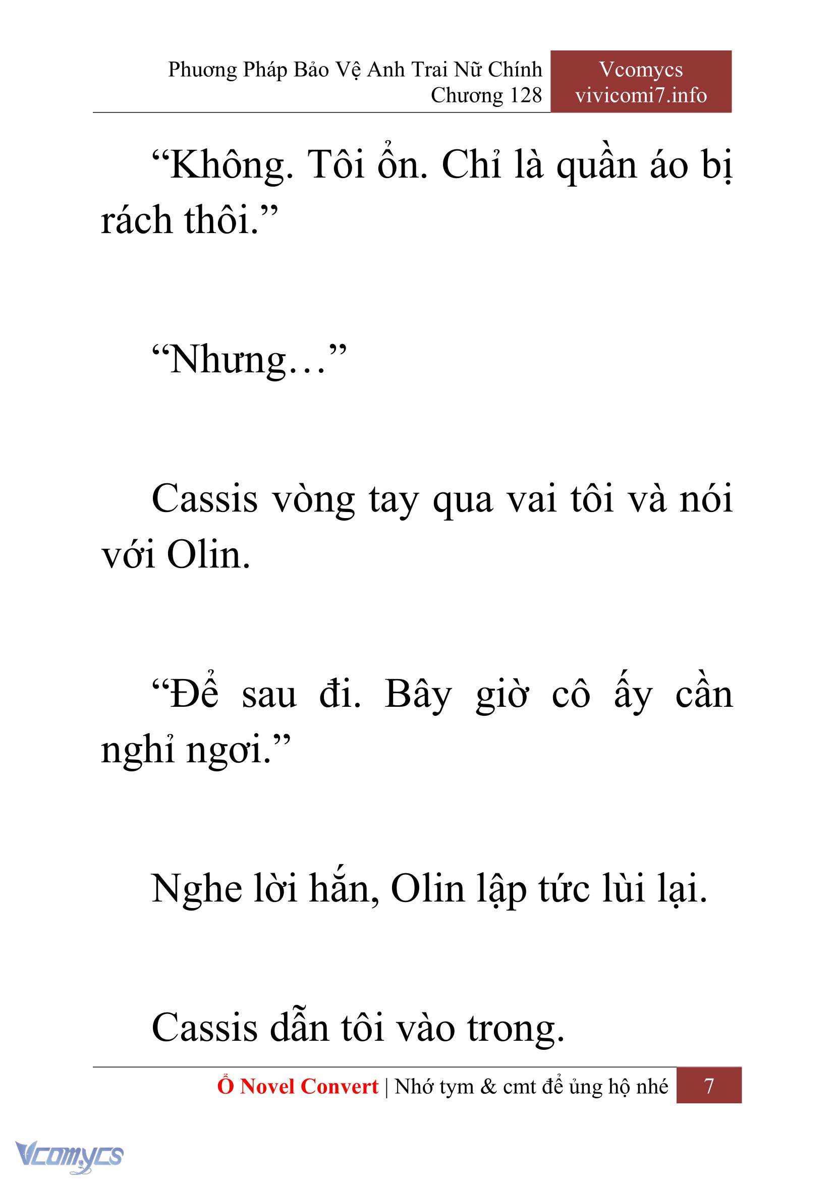 [Novel] Phương Pháp Bảo Vệ Anh Trai Nữ Chính Chap 128 - Trang 2