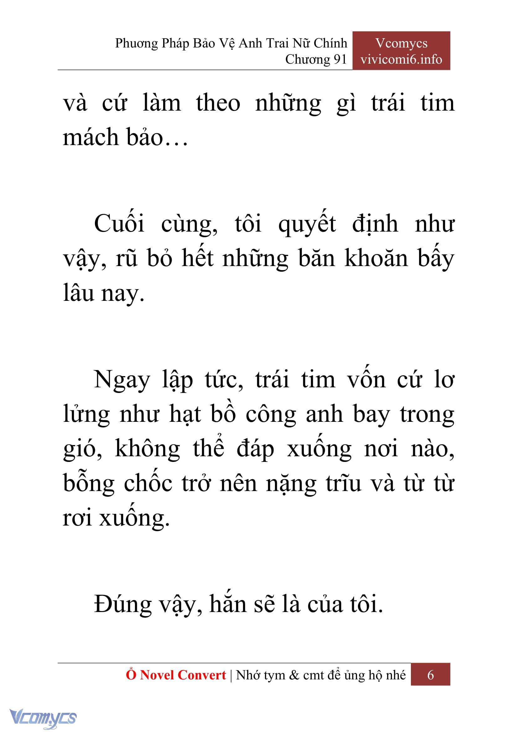 [Novel] Phương Pháp Bảo Vệ Anh Trai Nữ Chính Chap 91 - Next Chap 92