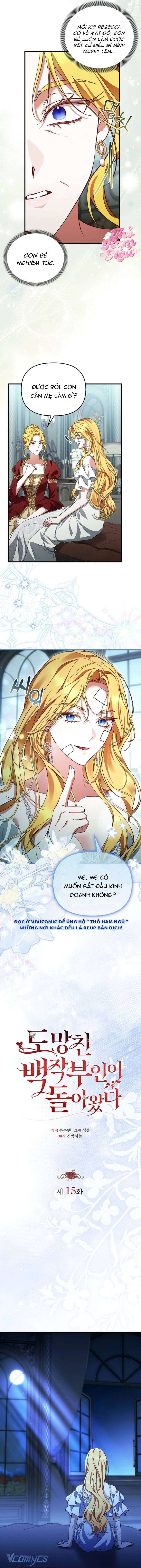 Nữ Bá Tước Bỏ Trốn Đã Quay Trở Lại Chap 15 - Next Chap 16