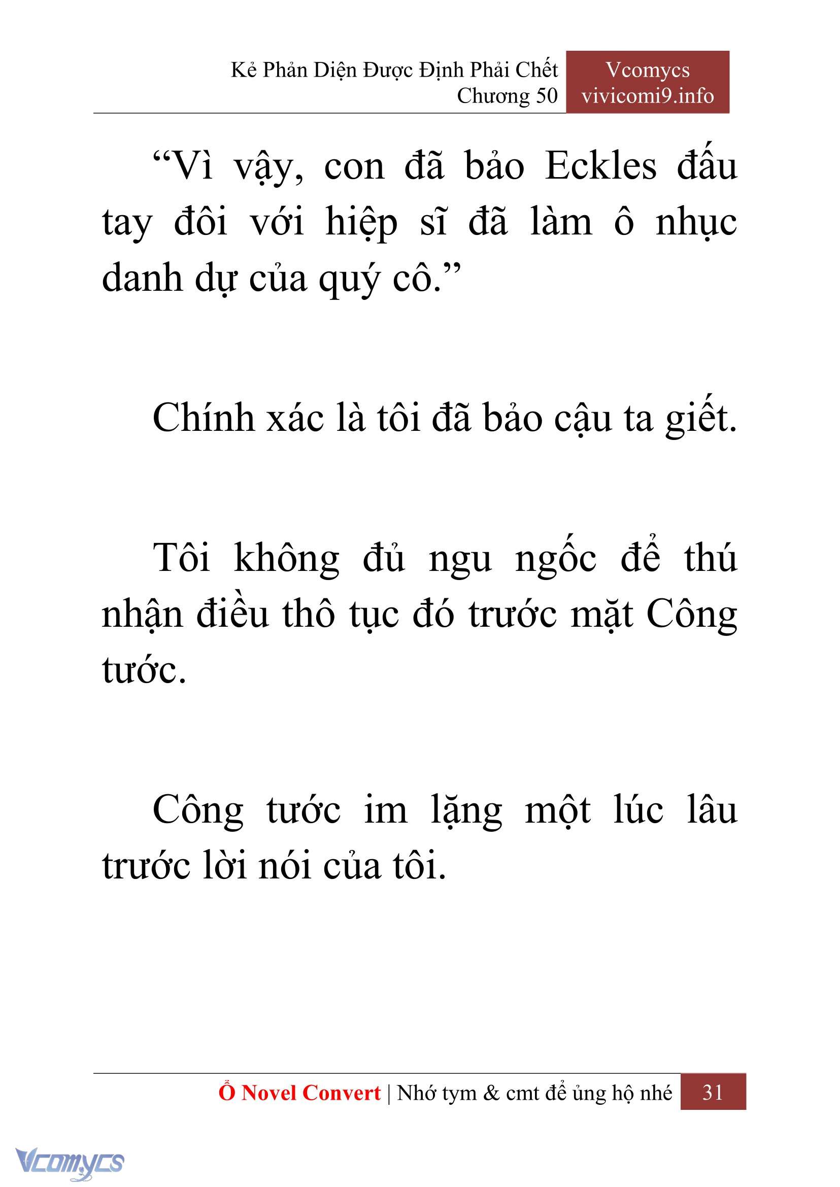 [Novel] Kẻ Phản Diện Được Định Phải Chết Chap 50 - Next Chap 51