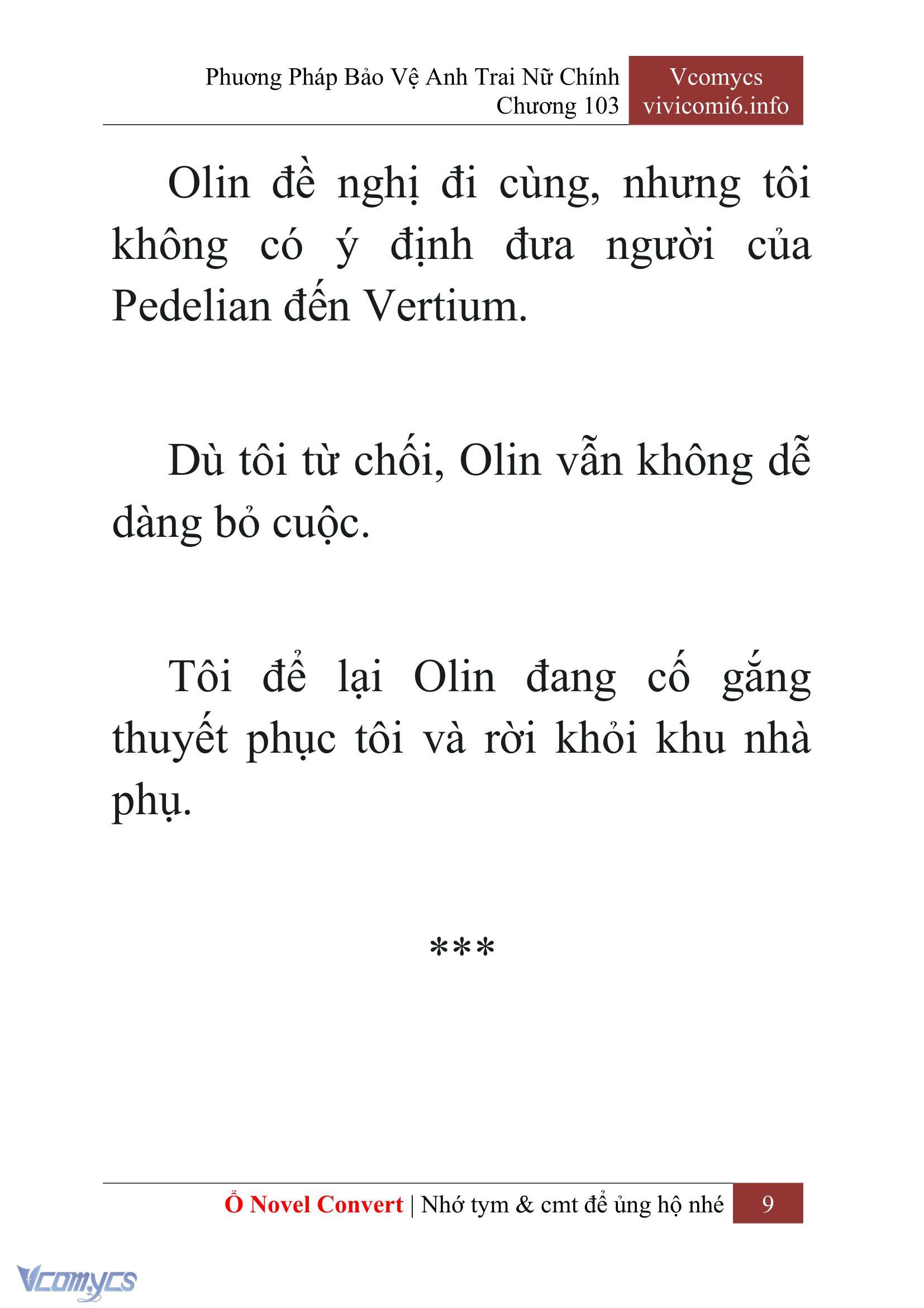 [Novel] Phương Pháp Bảo Vệ Anh Trai Nữ Chính Chap 103 - Trang 2
