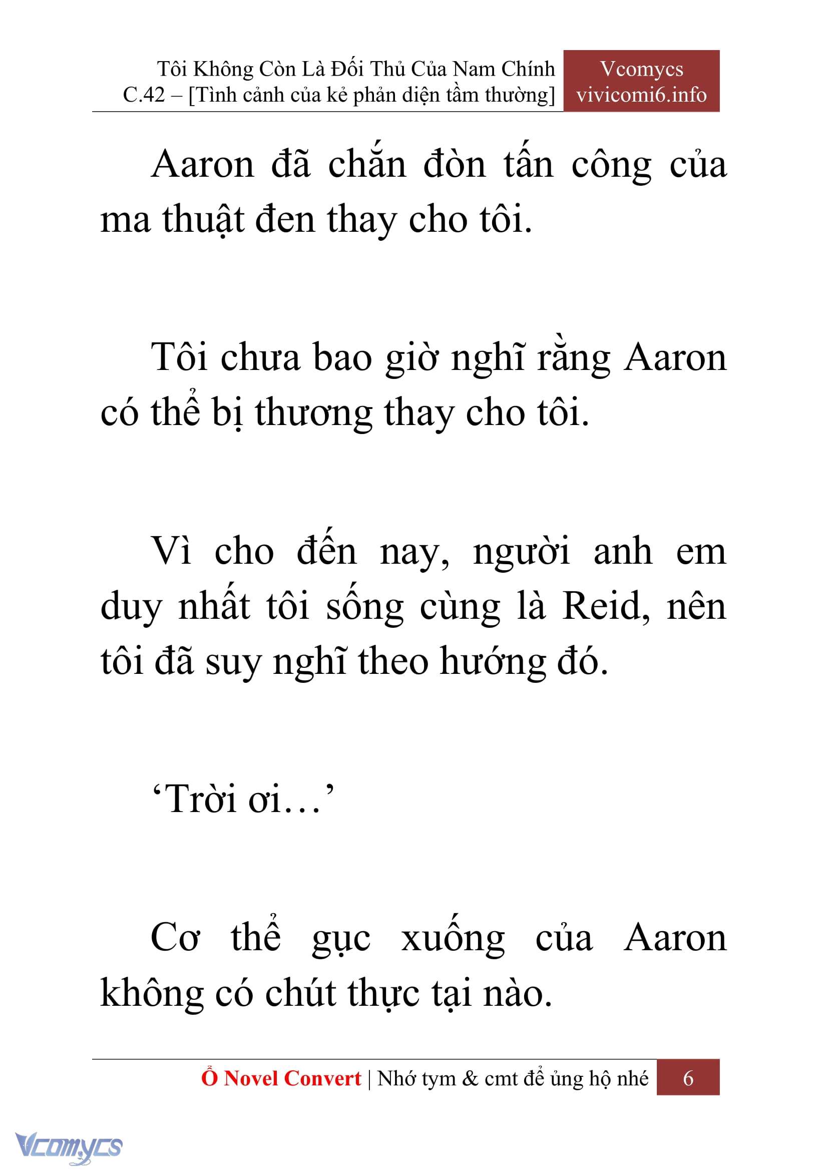 [Novel] Tôi Không Còn Là Đối Thủ Của Nam Chính Chap 42 - Next Chap 43