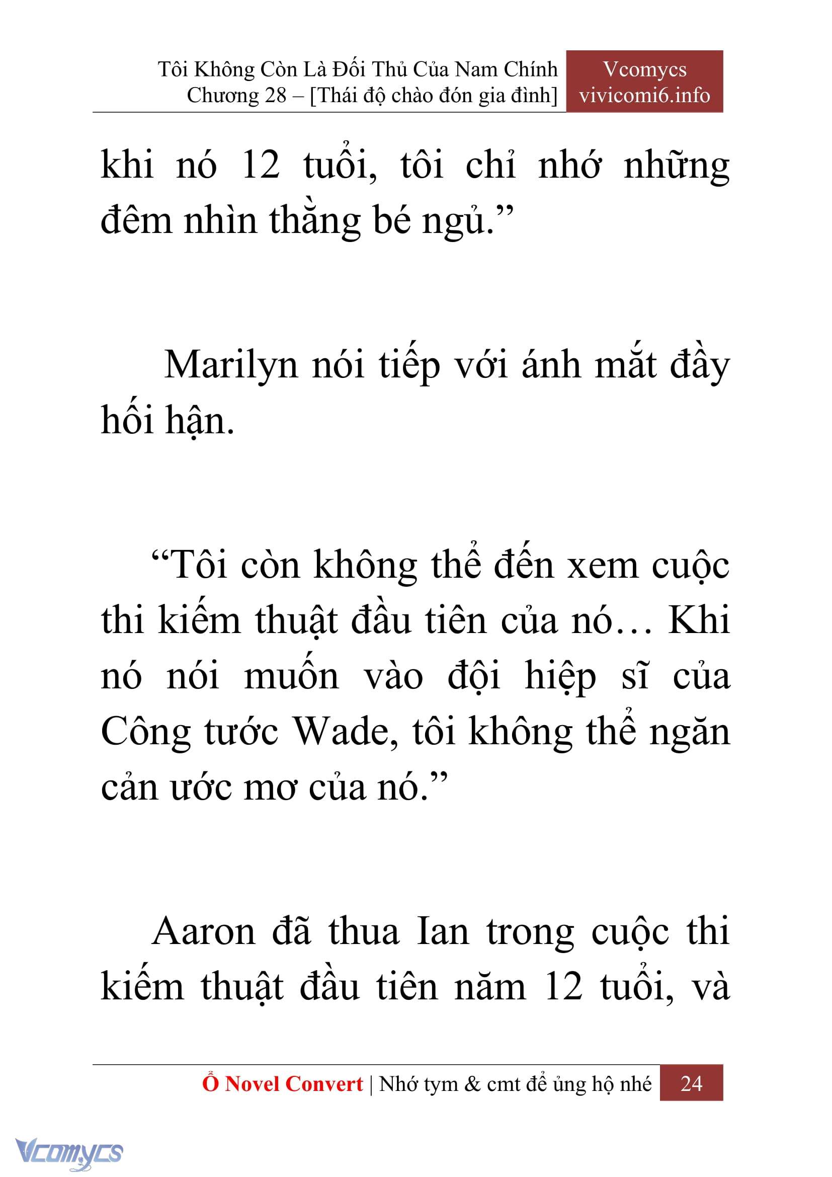 [Novel] Tôi Không Còn Là Đối Thủ Của Nam Chính Chap 28 - Trang 2