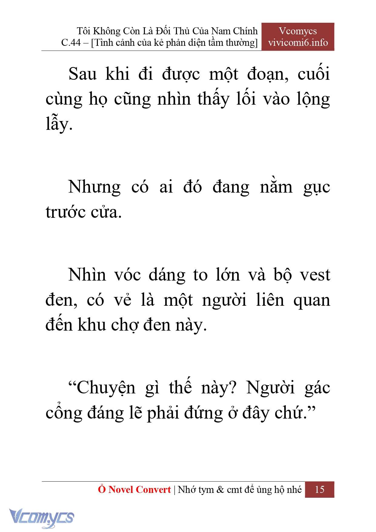 [Novel] Tôi Không Còn Là Đối Thủ Của Nam Chính Chap 44 - Next Chap 45