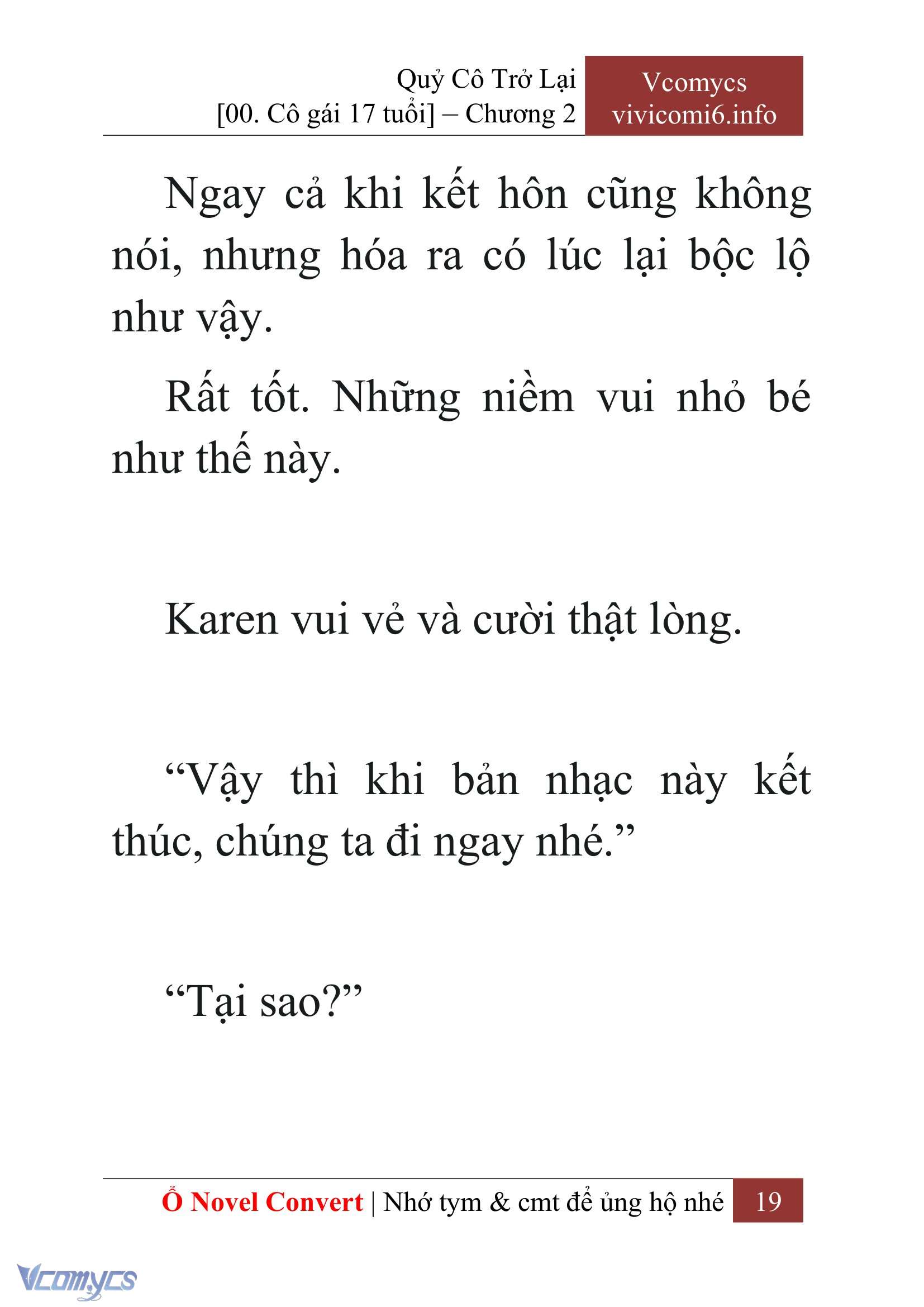 [Novel] Quý Cô Trở Lại Chap 2 - Next Chap 3