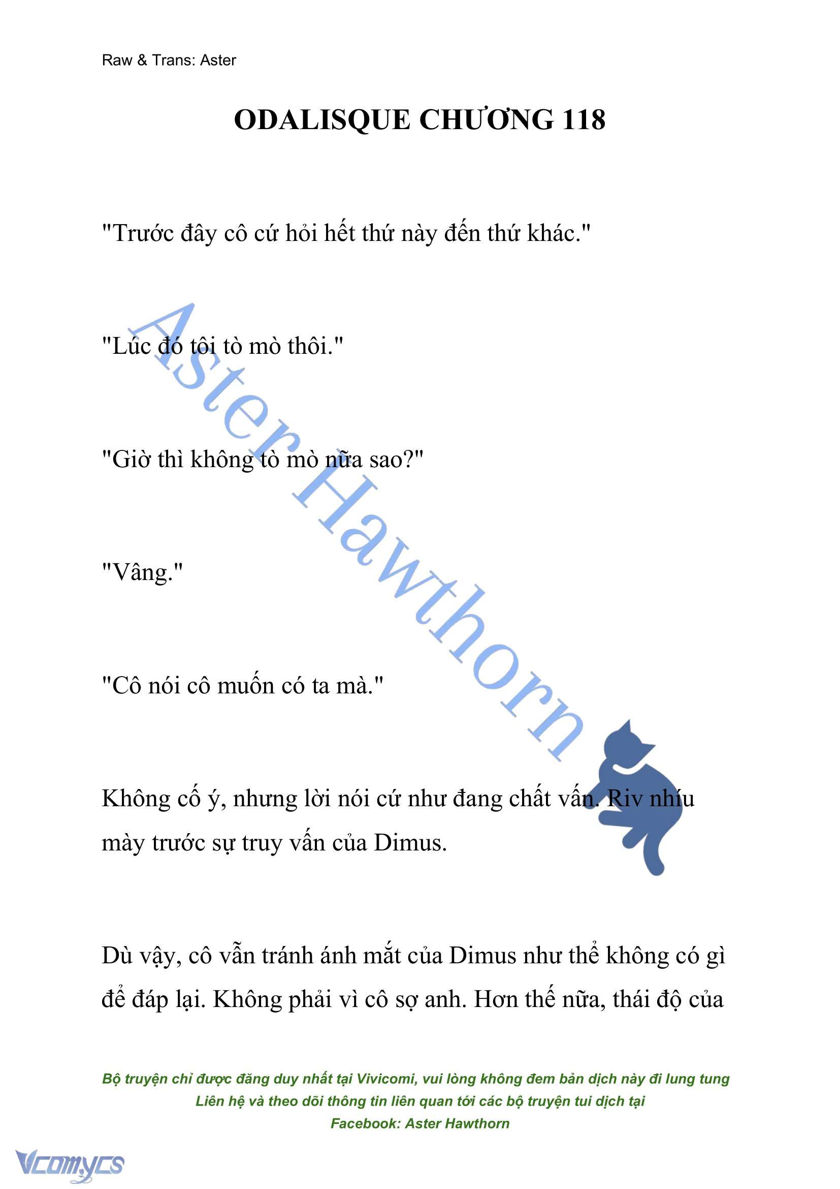 [NOVEL] Odalisque Chap 118 - Next Chap 119